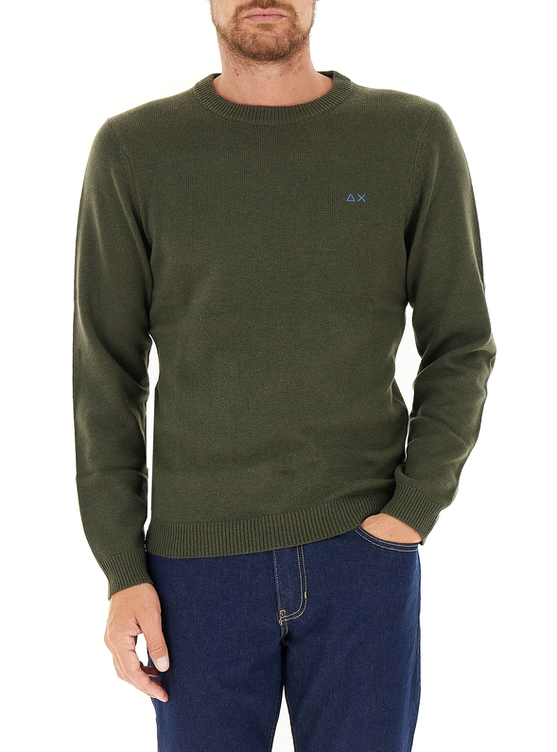 Maglione girocollo VERDE OLIVA
