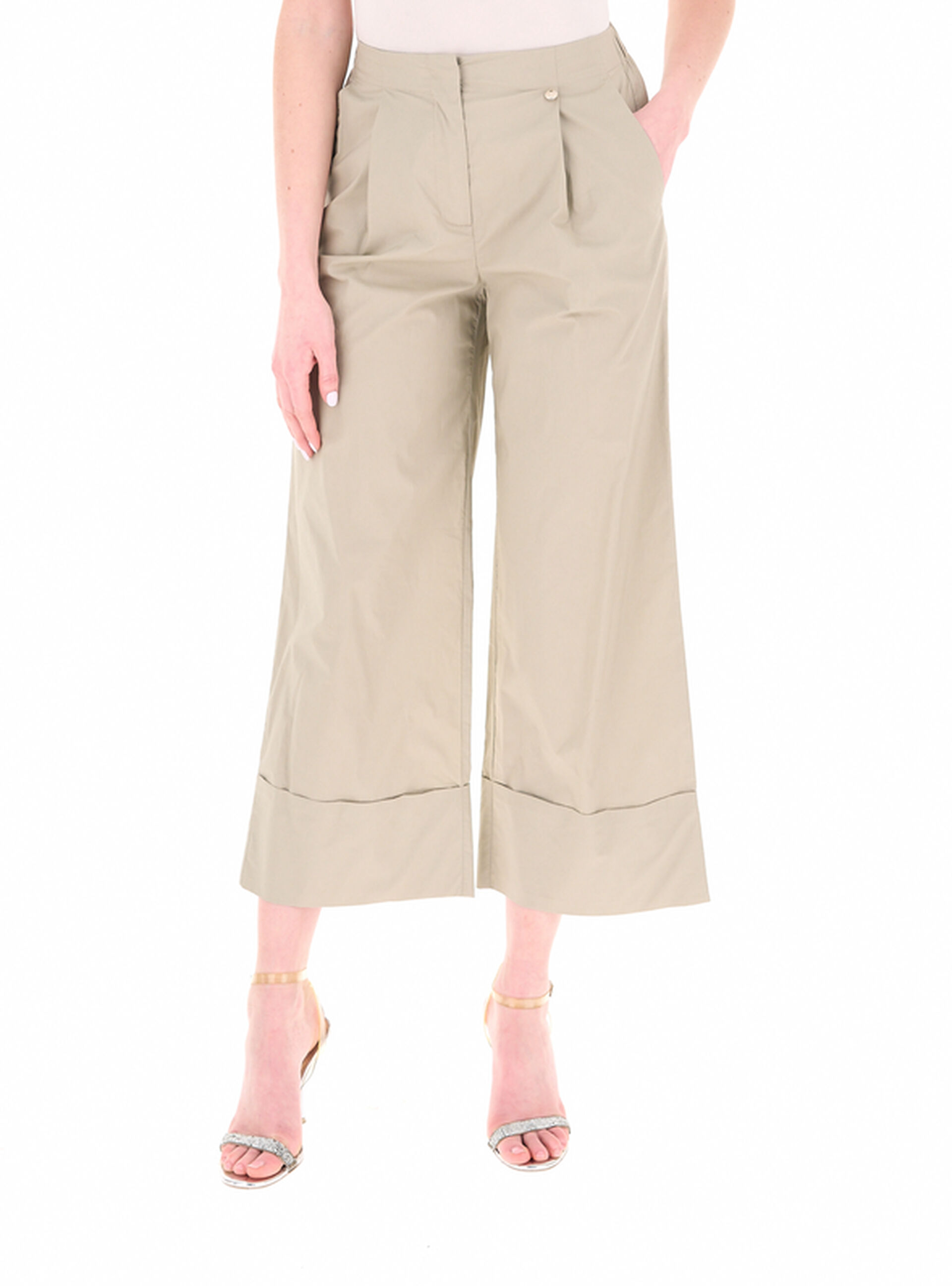 Pantalone wide leg LIU JEANS BEIGE 44