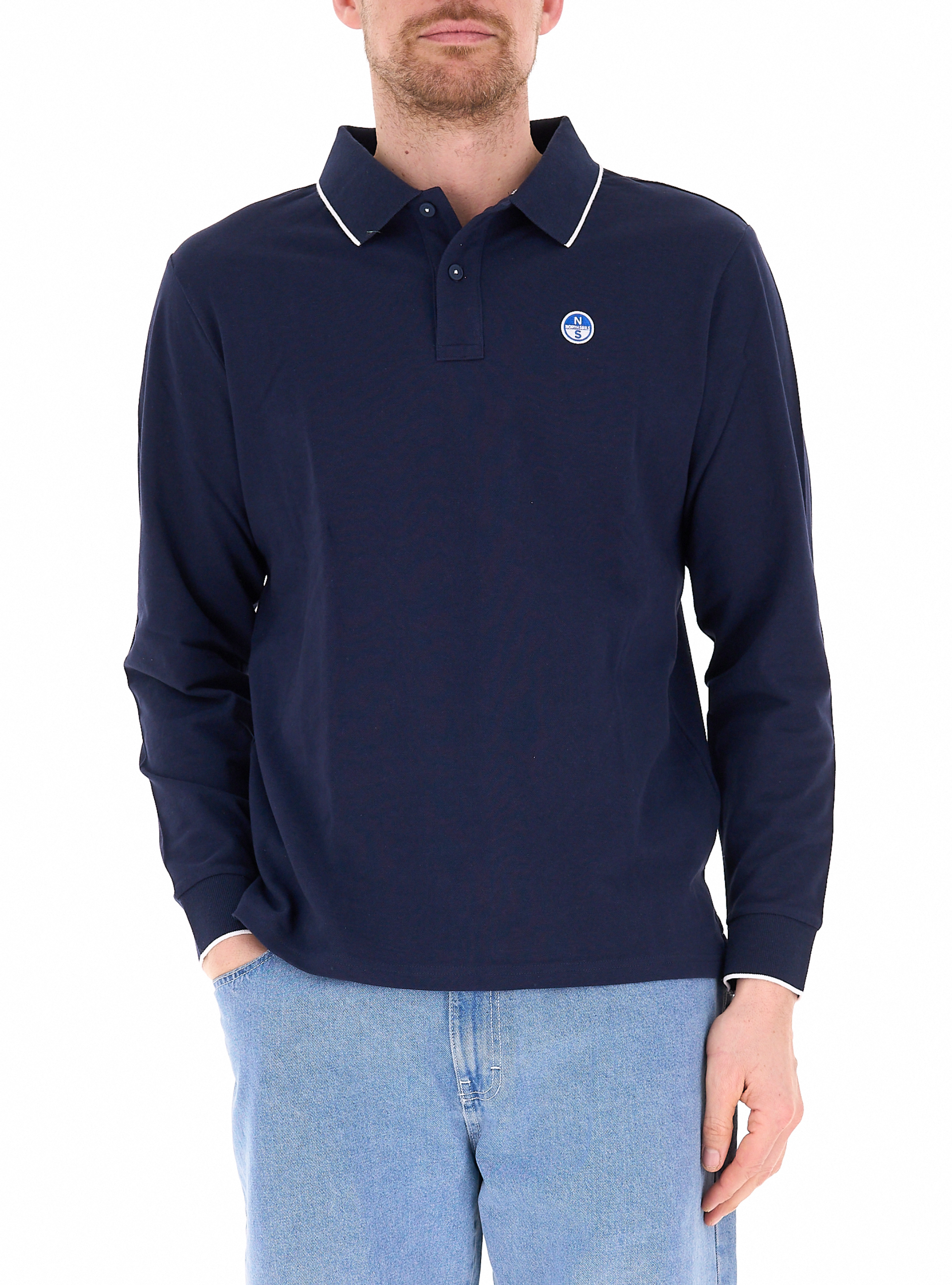 Polo maniche lunghe BLU NAVY