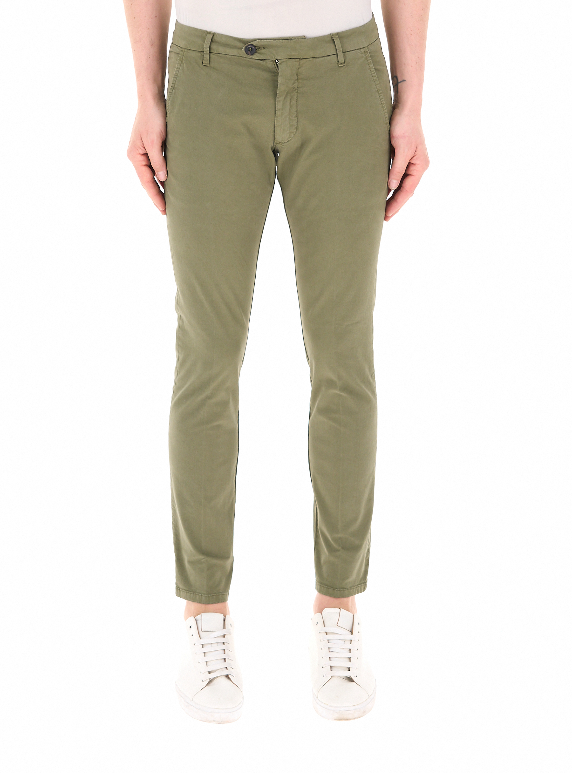 Pantalone chino VERDE OLIVA 35