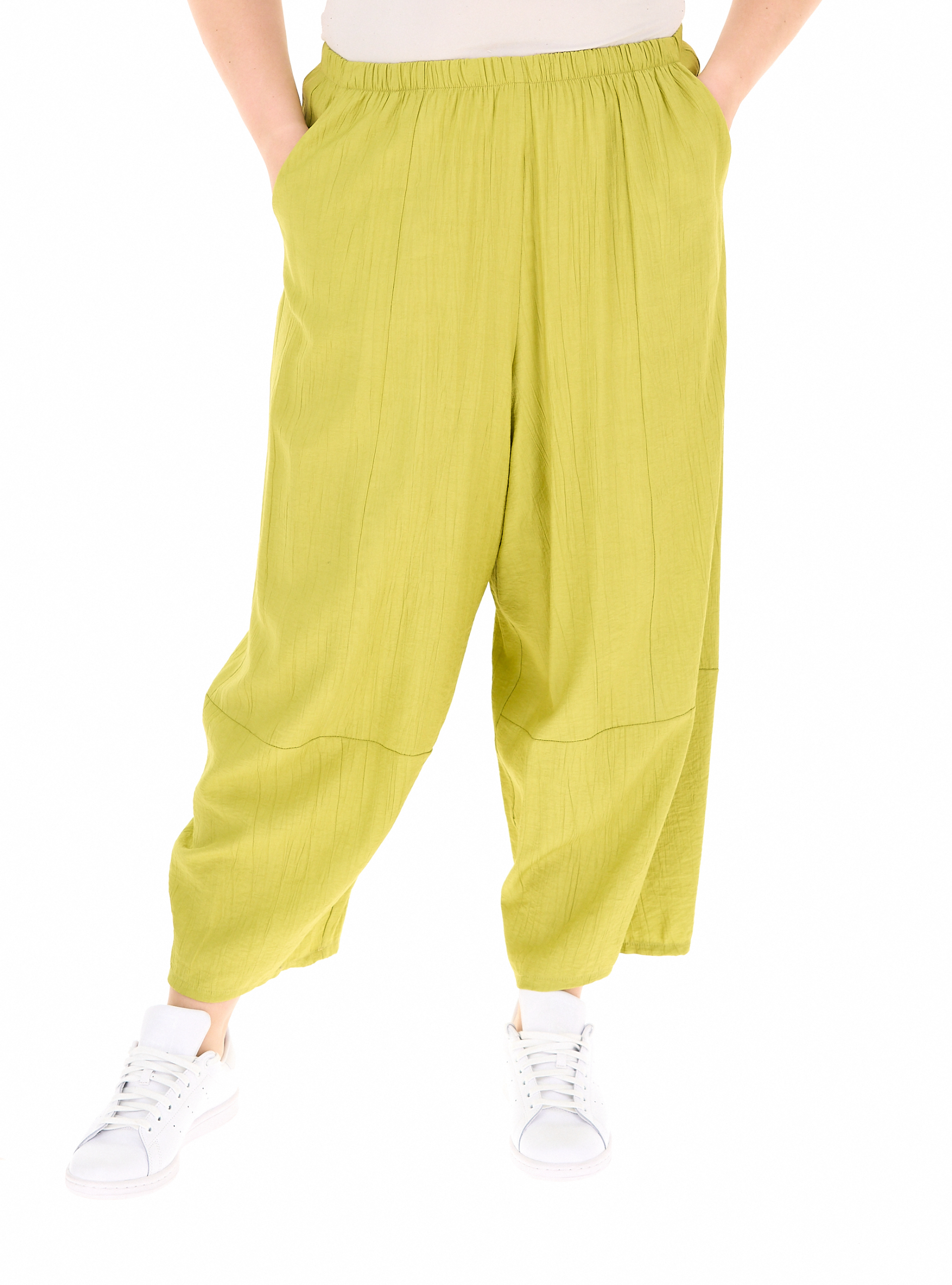 Pantalone wide leg VERDE ACIDO