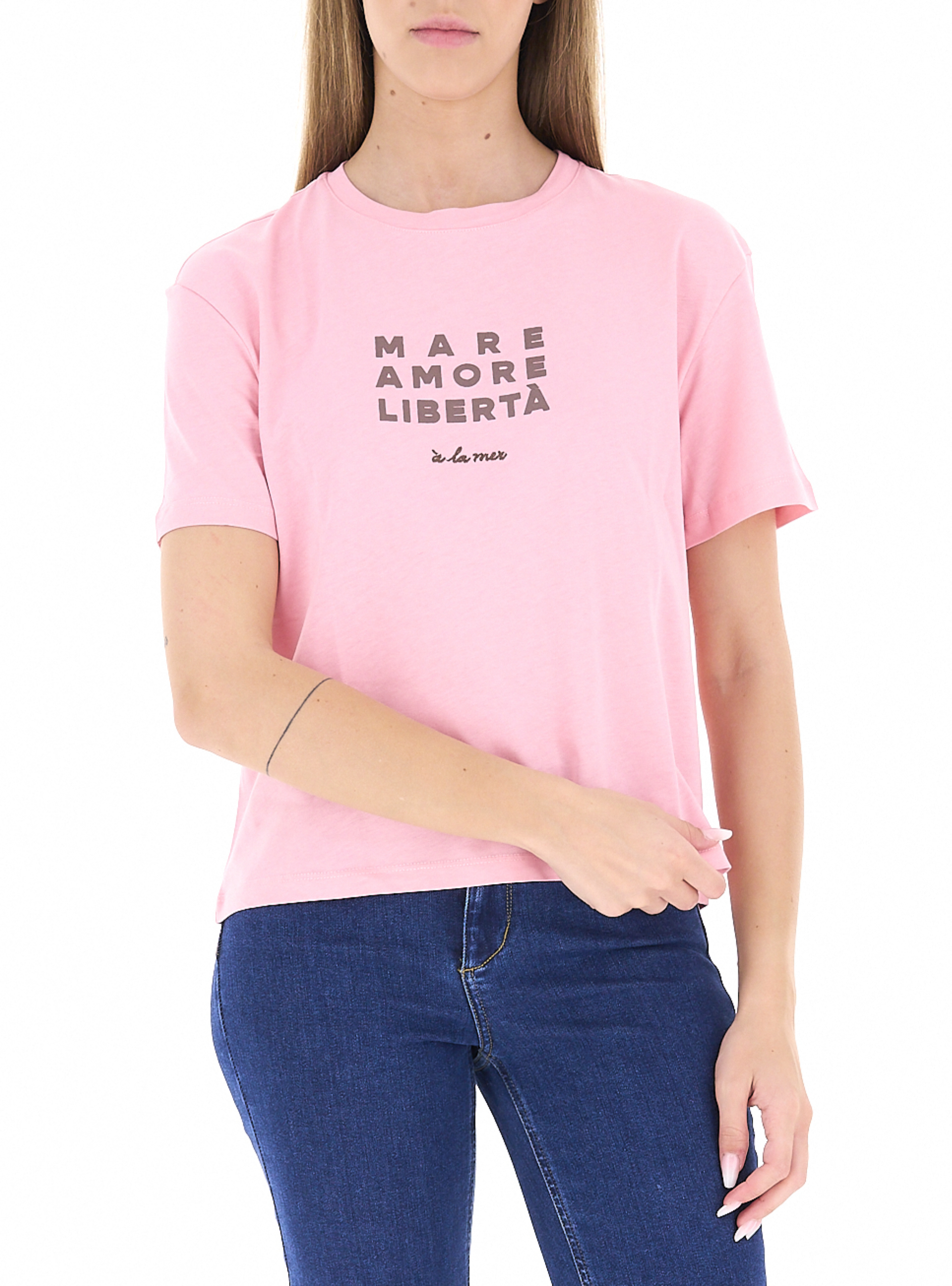 T-shirt girocollo ROSA