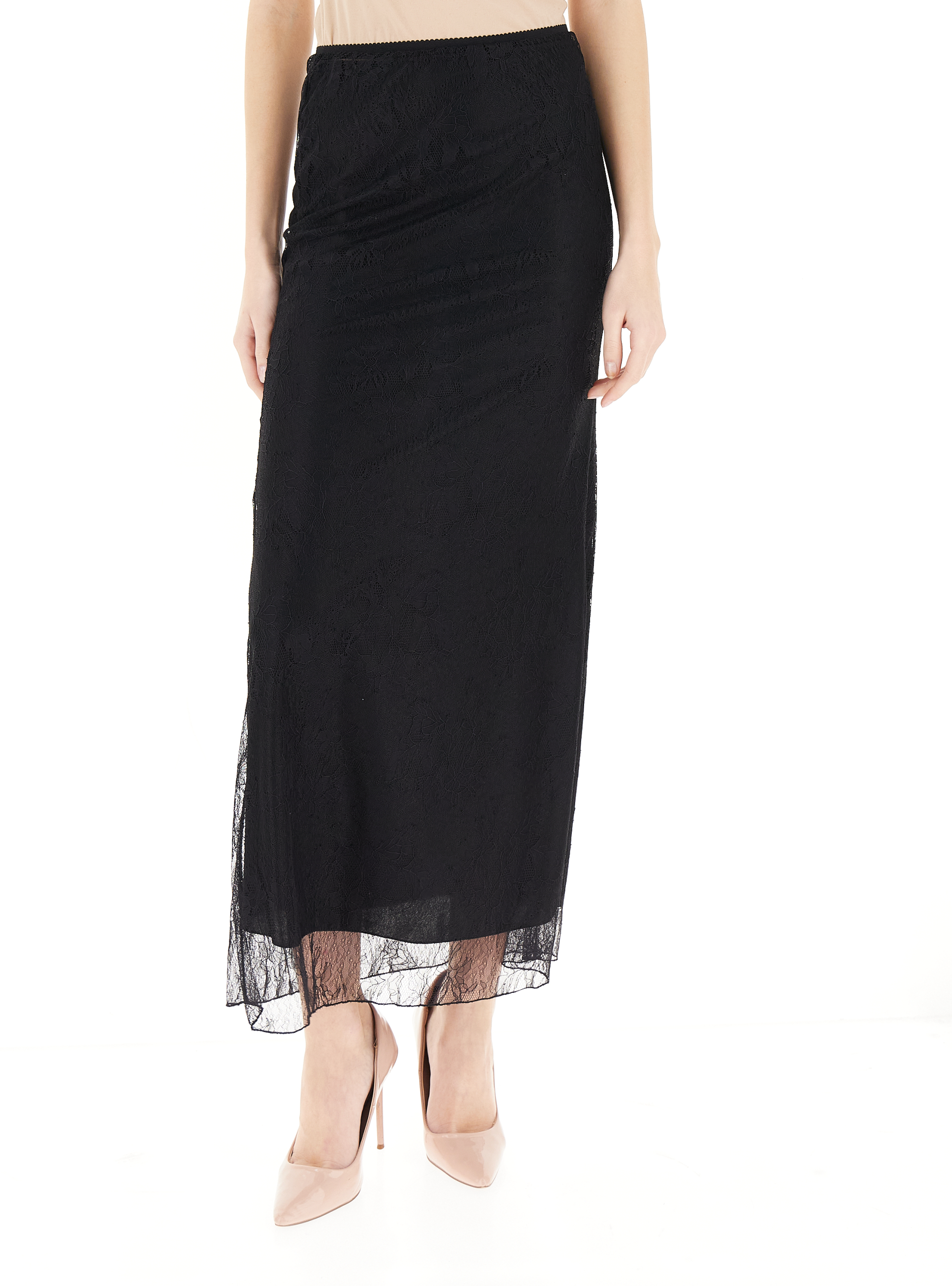 Dixie Gonna in pizzo NERO
