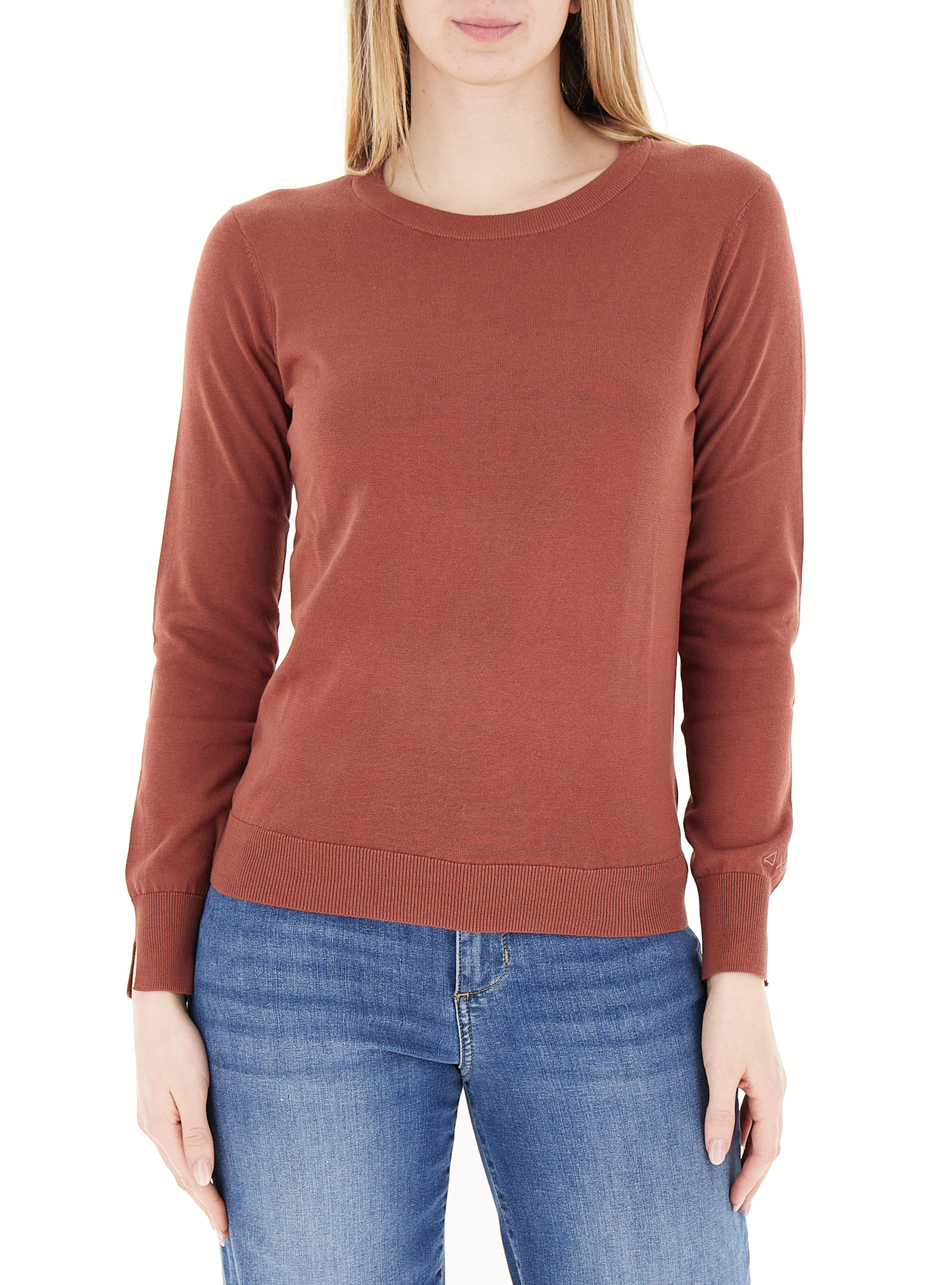 SUN68 Maglia girocollo MATTONE