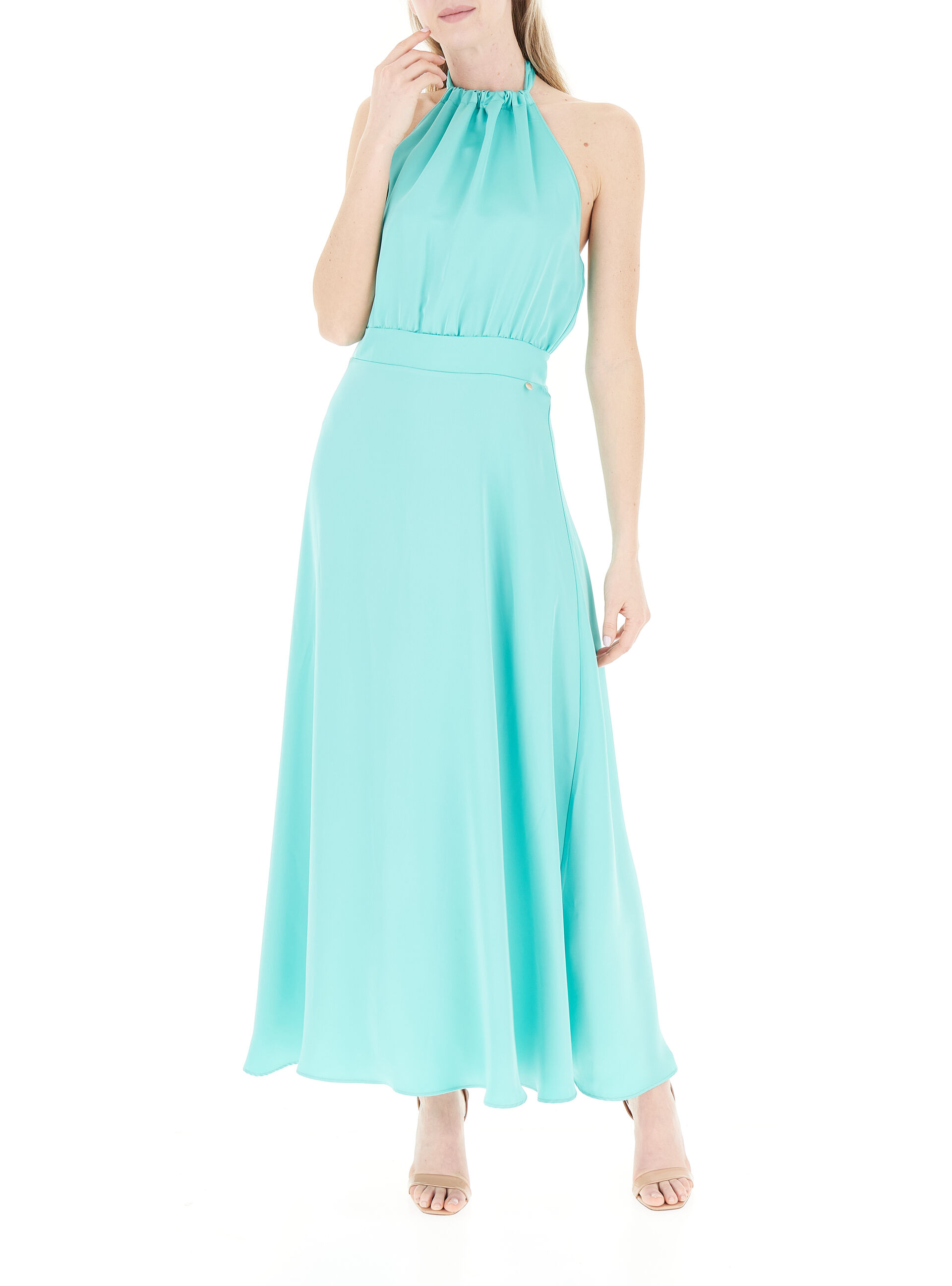 Abito lungo halter TIFFANY