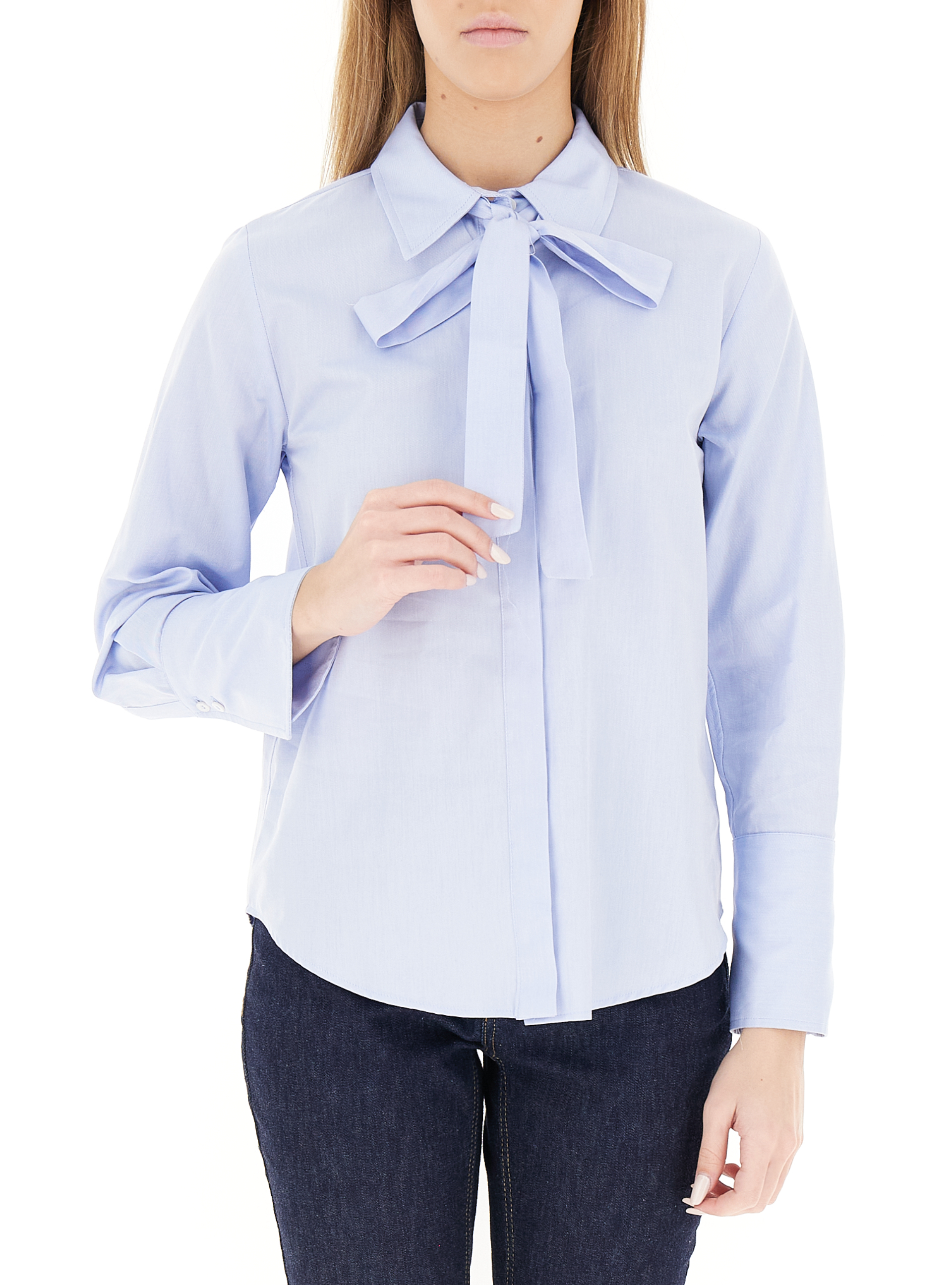 Camicia in cotone AZZURRO OXFORD