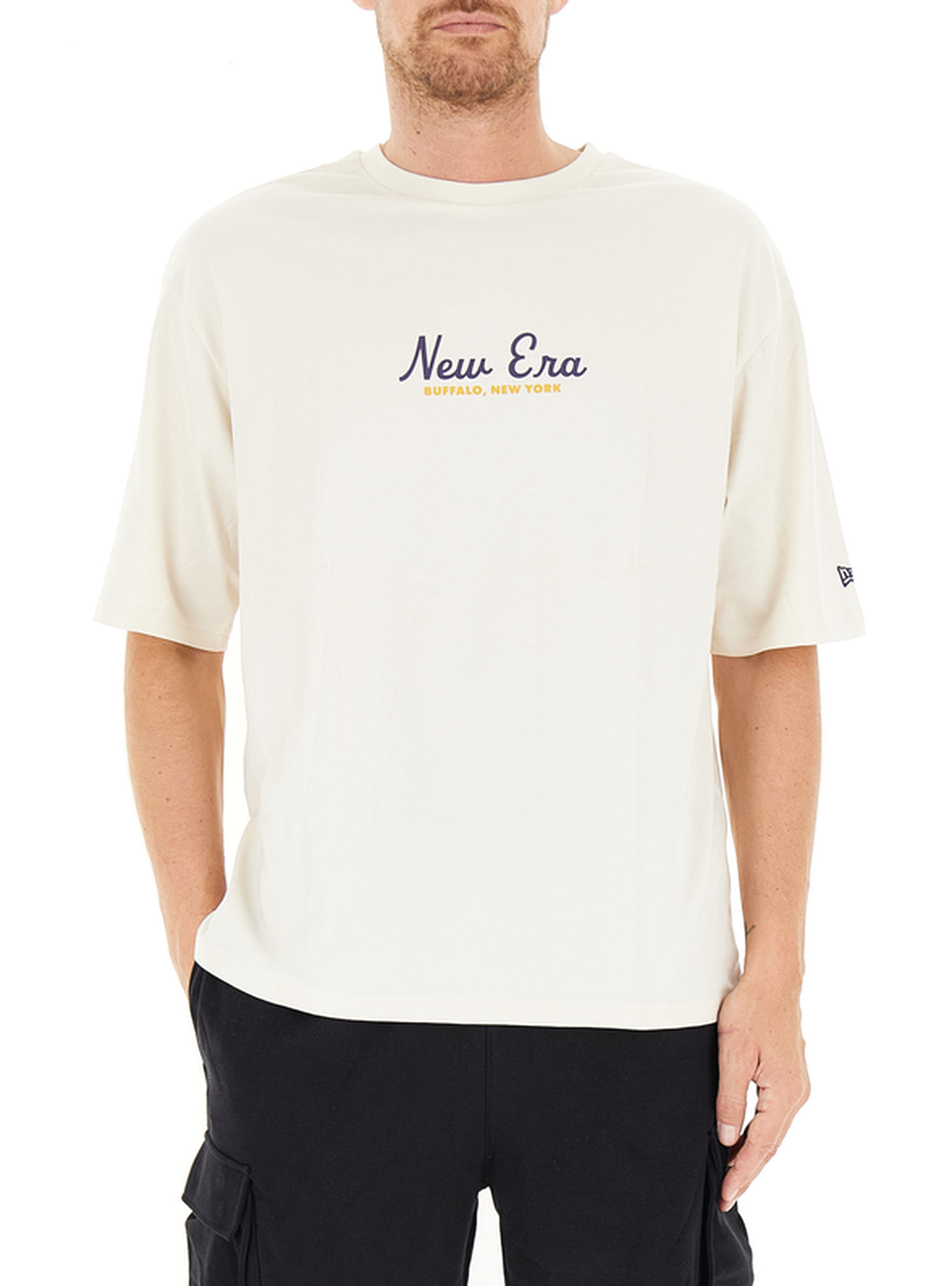 New era T-shirt girocollo PANNA XS