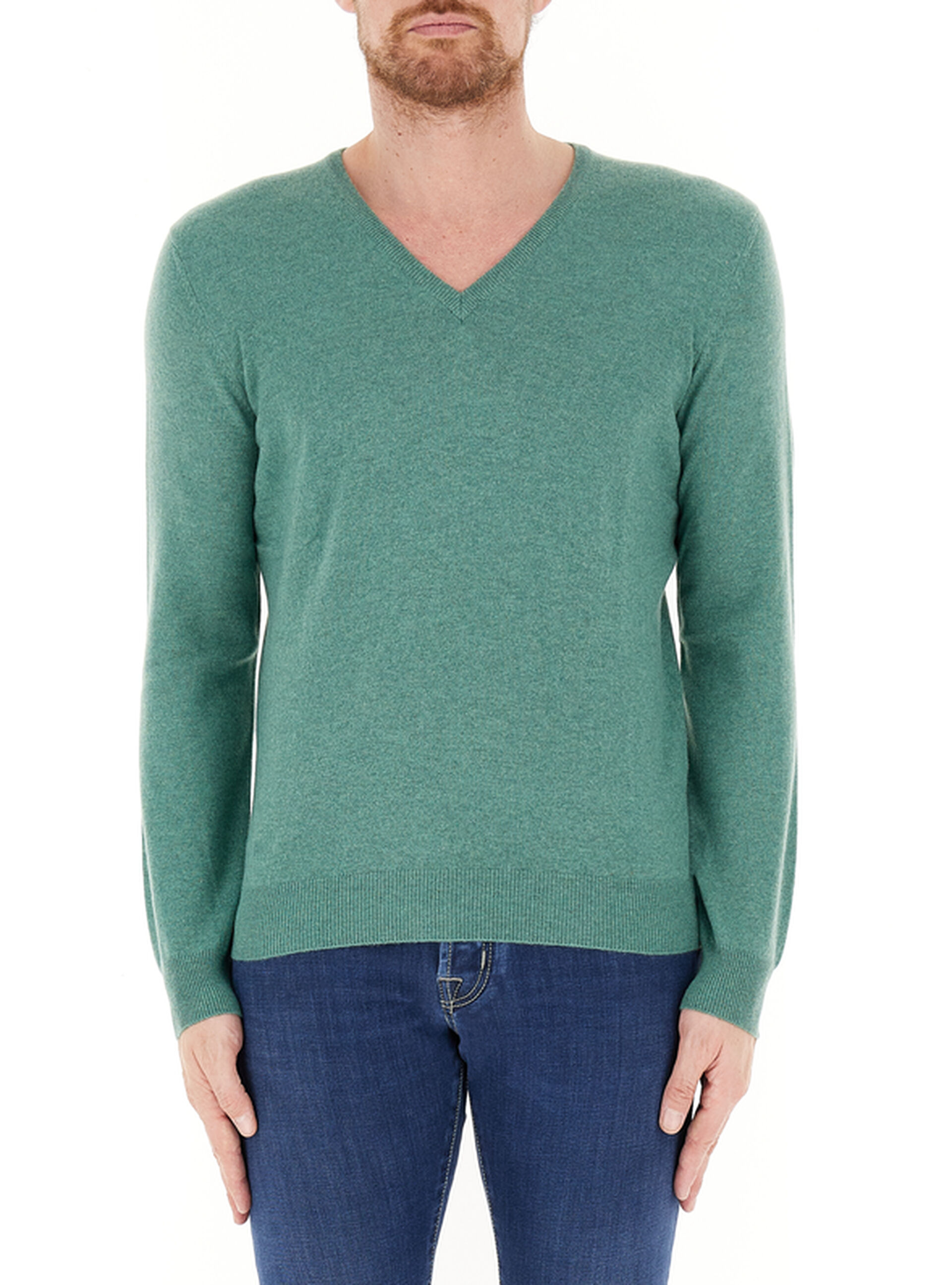 Maglione in cashmere VERDE 52