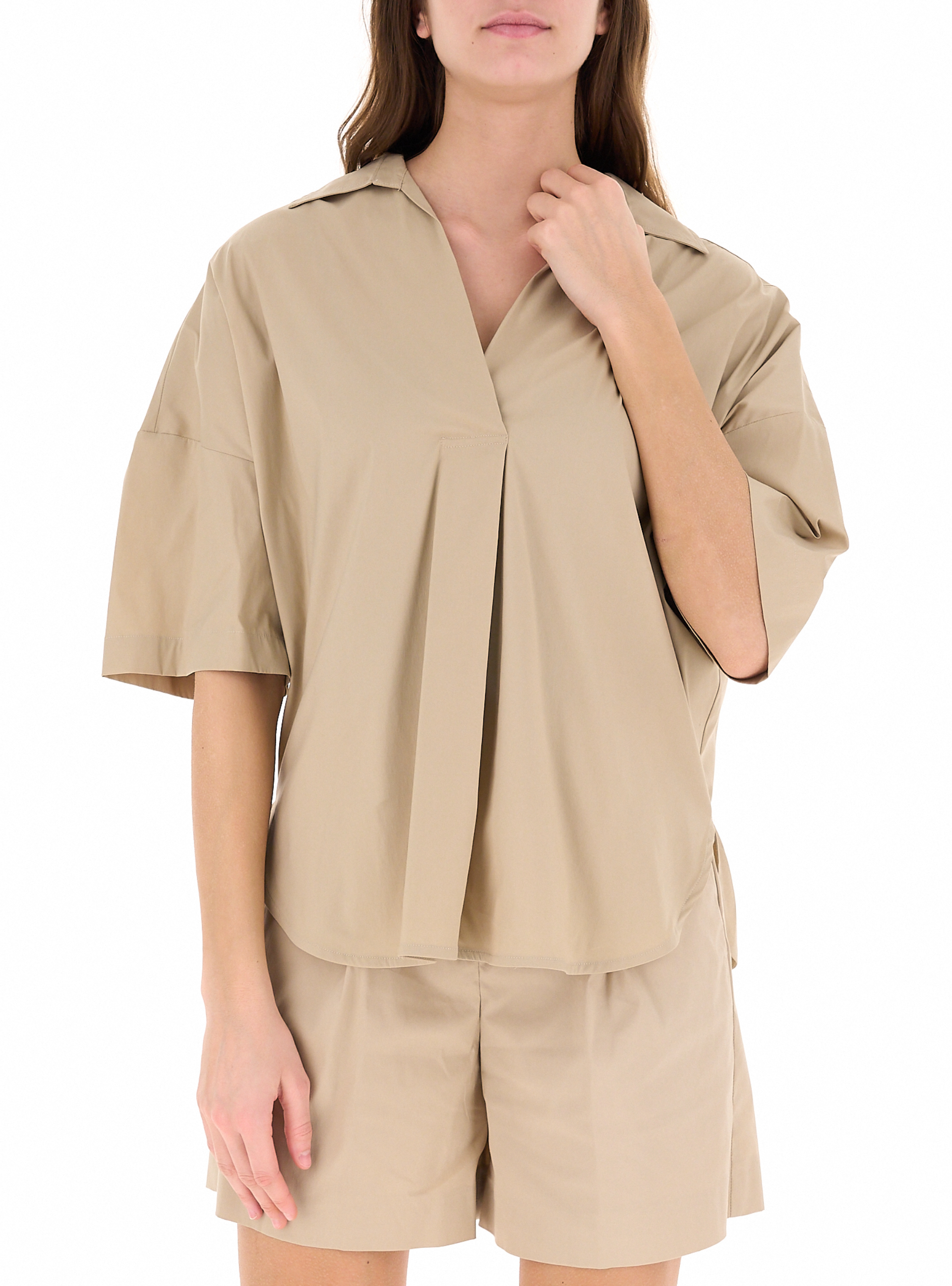 I BLUES Camicia in cotone BEIGE