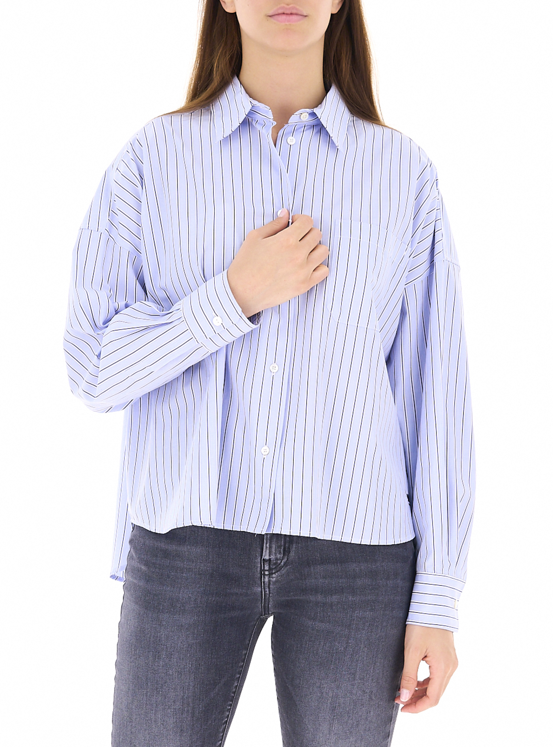 Camicia a righe AZZURRO POLVERE 42