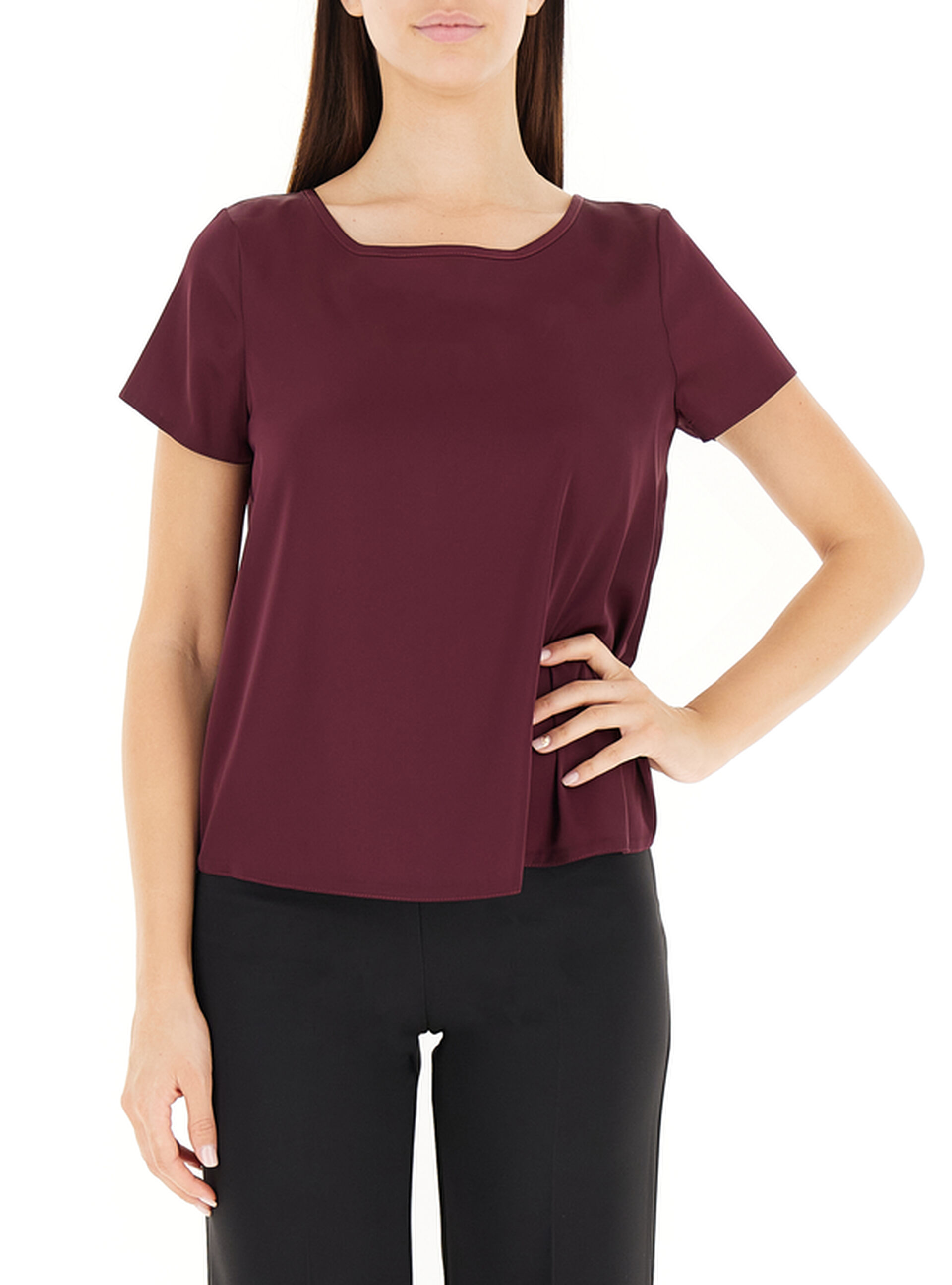 Blusa maniche corte BORDEAUX
