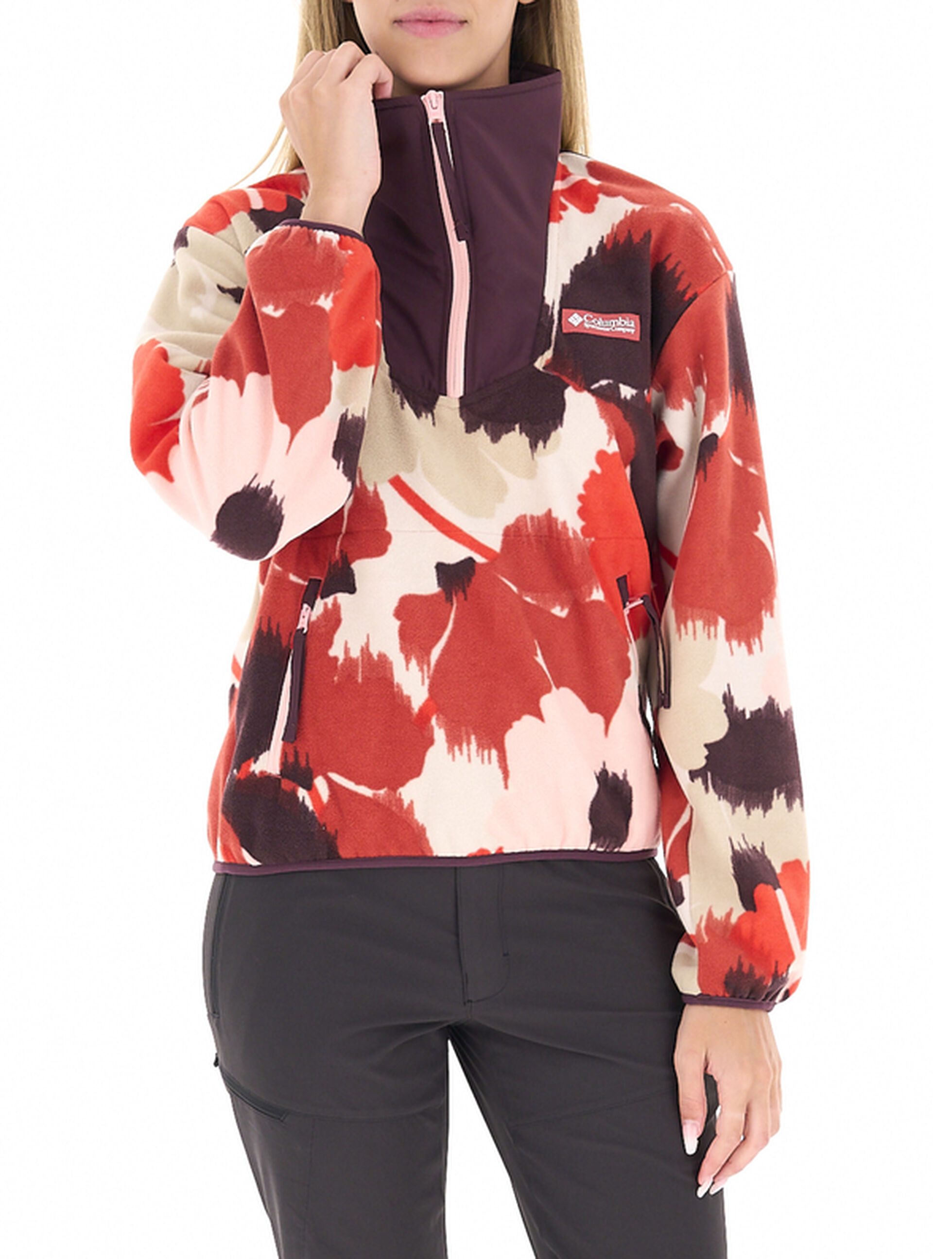 Columbia Felpa in pile ROSSO S