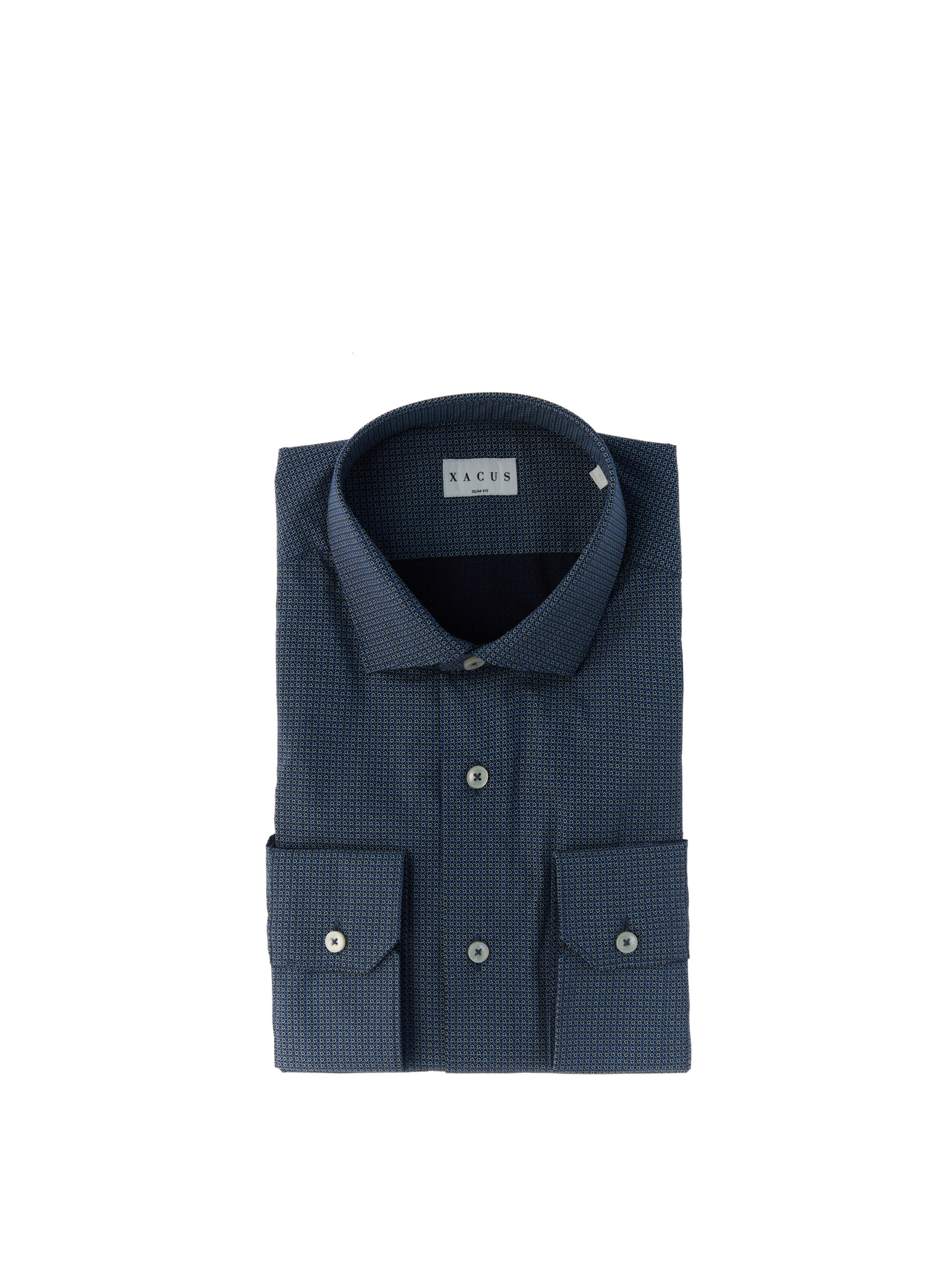 XACUS Camicia in cotone BLU