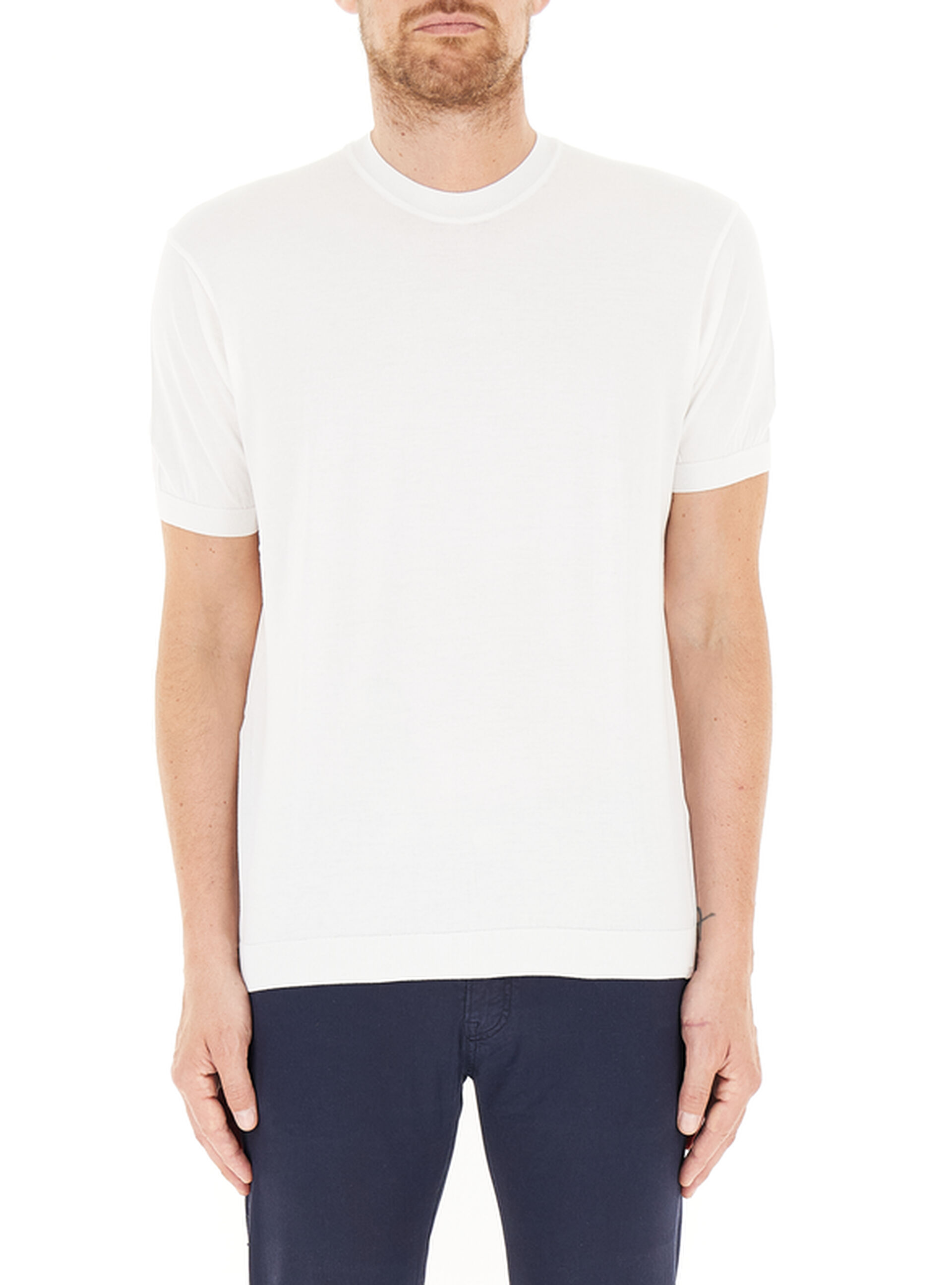 T-shirt girocollo BIANCO M