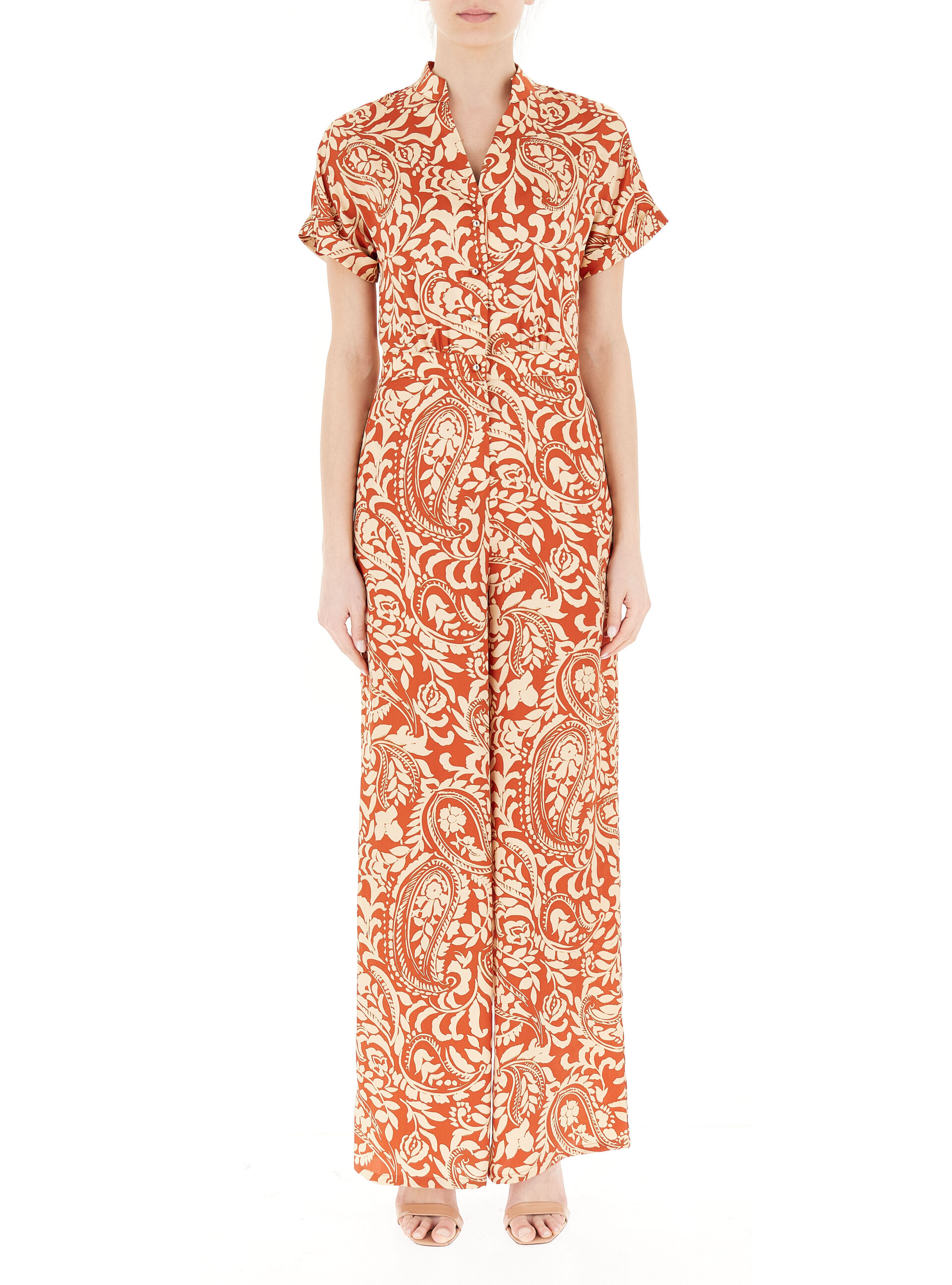 Jumpsuit manich ecorte LIU JEANS TERRACOTTA 40