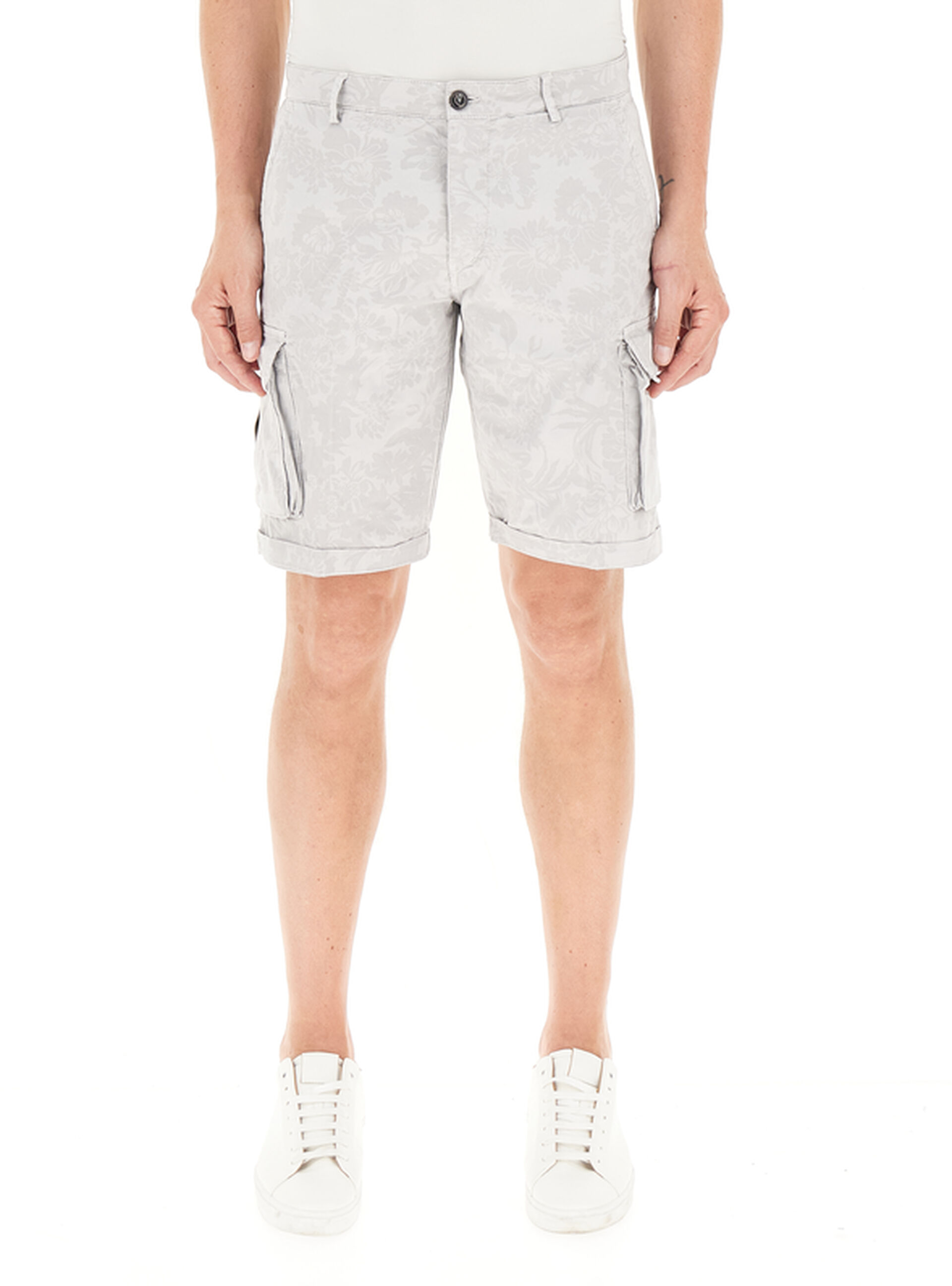 WEFT Bermuda cargo GRIGIO CHIARO