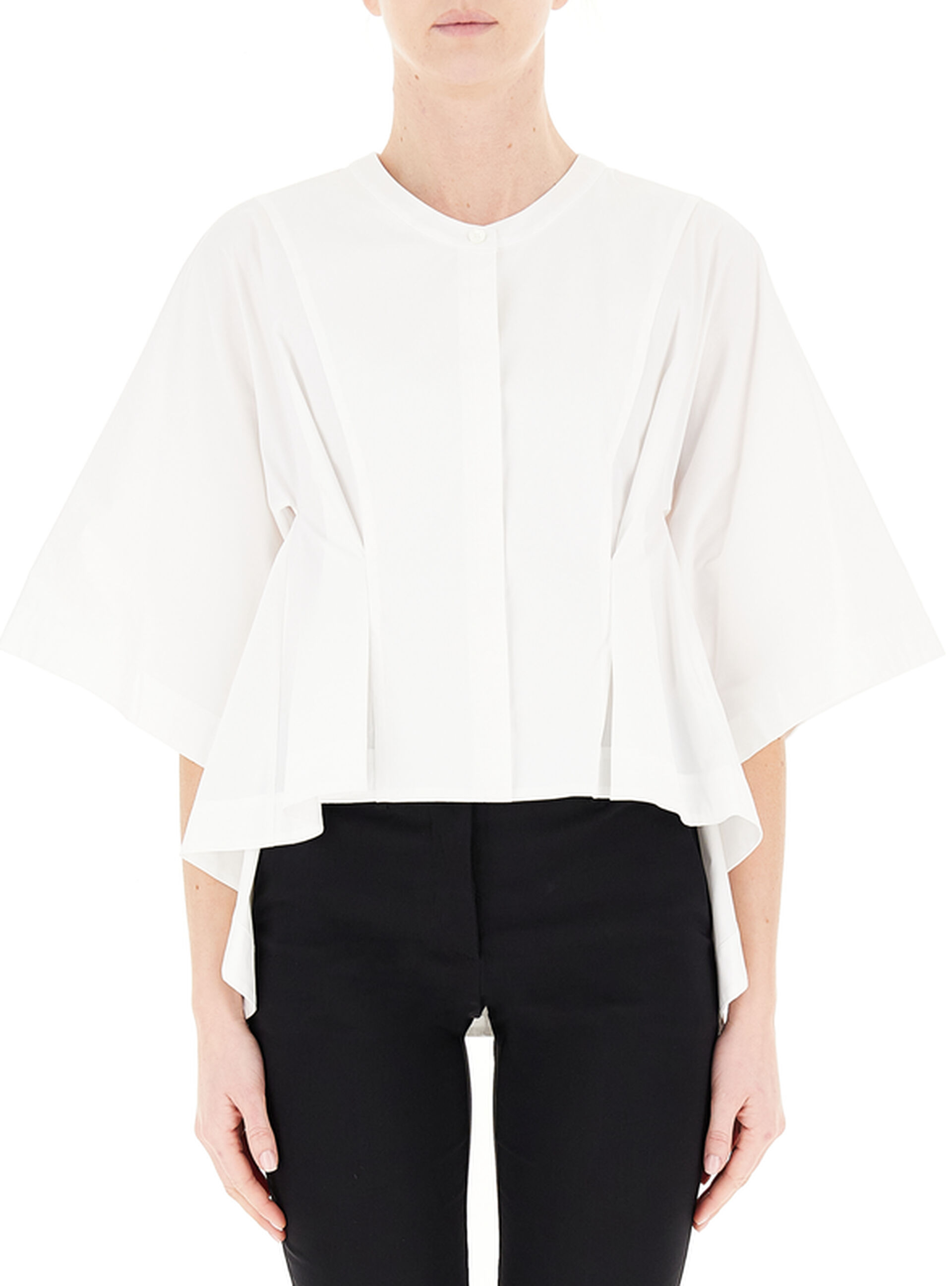 Camicia con volants BIANCO
