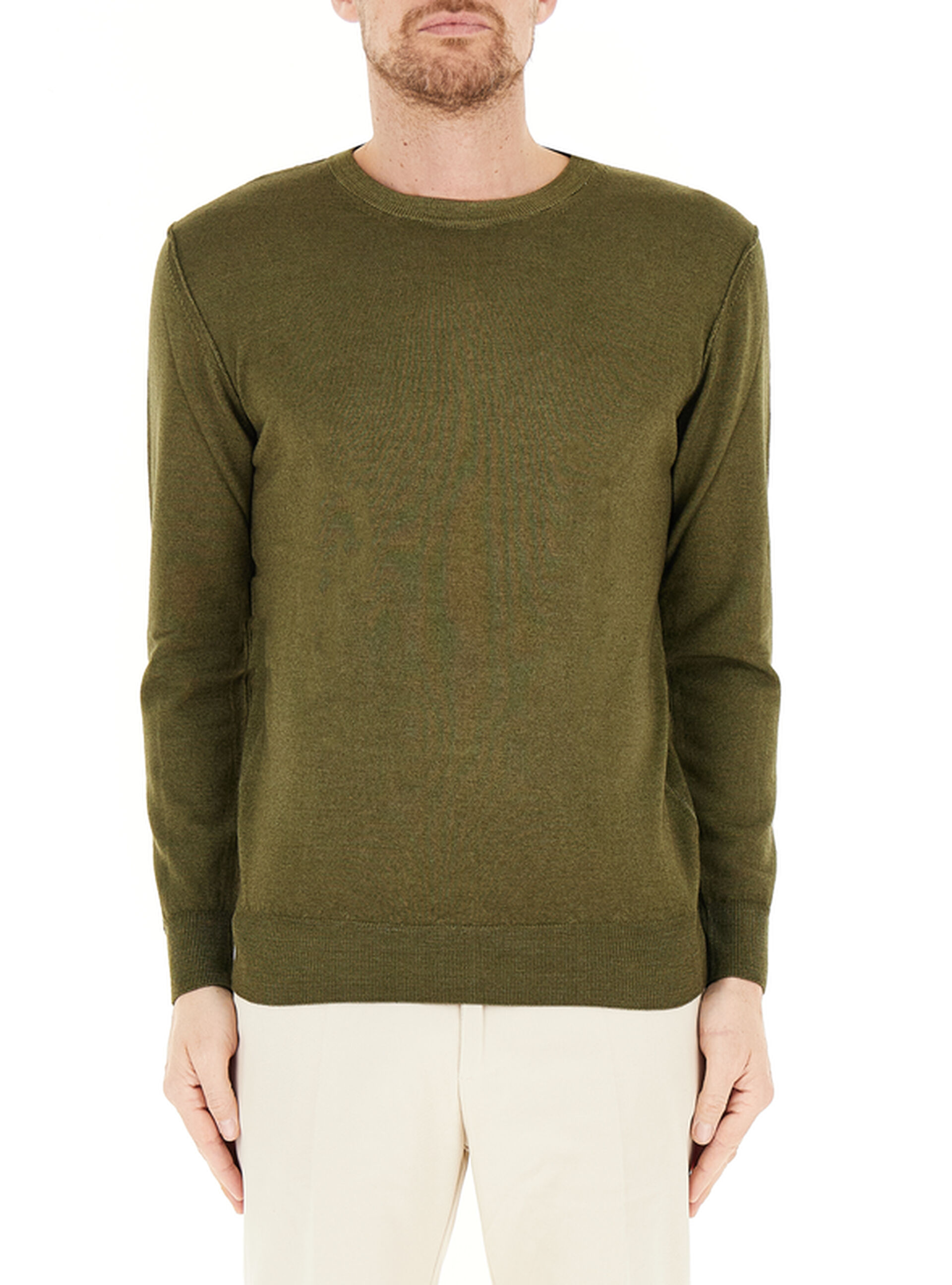 Maglione in lana VERDE OLIVA XXL