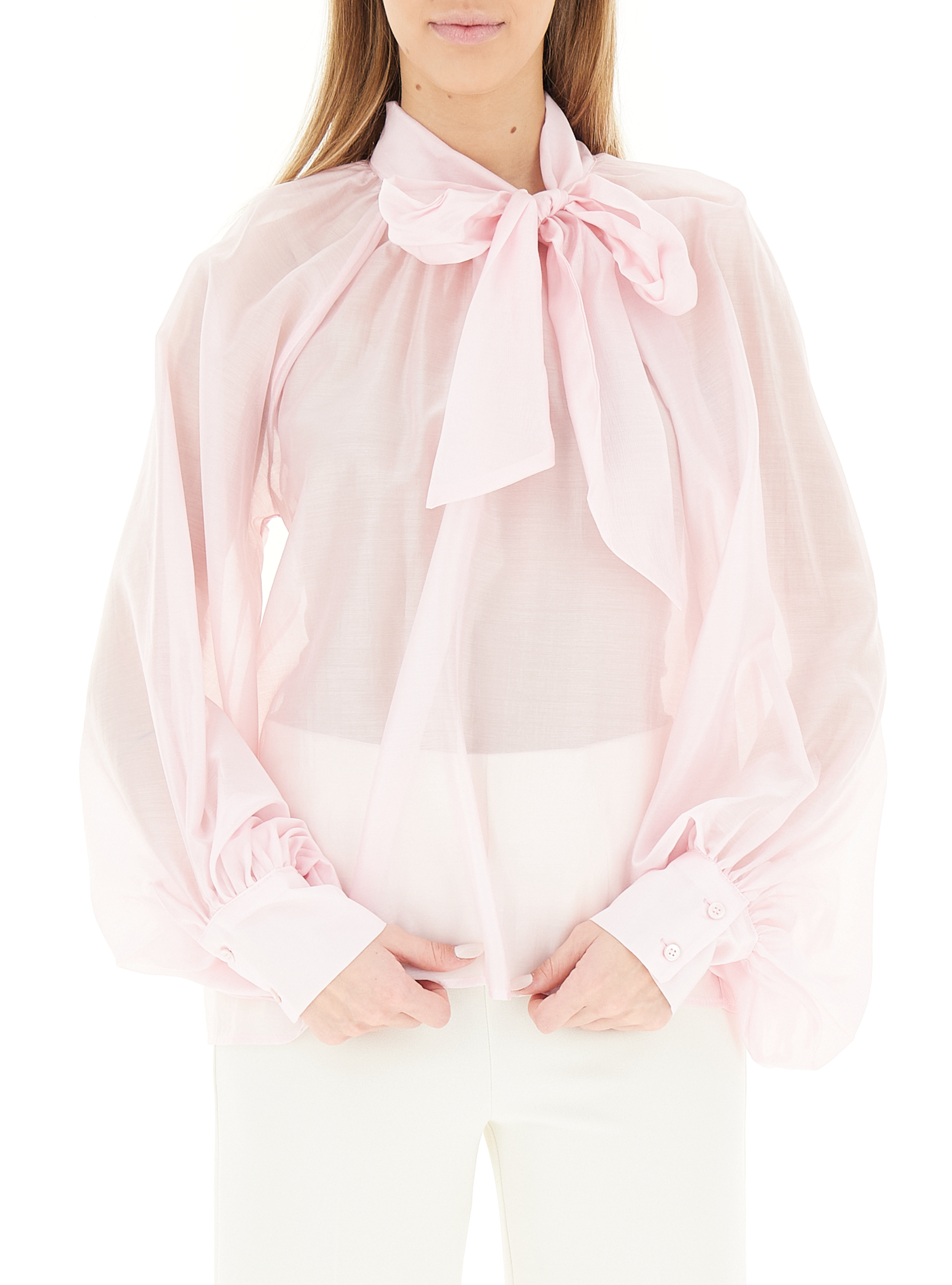 VICOLO Blusa con fiocco ROSA L