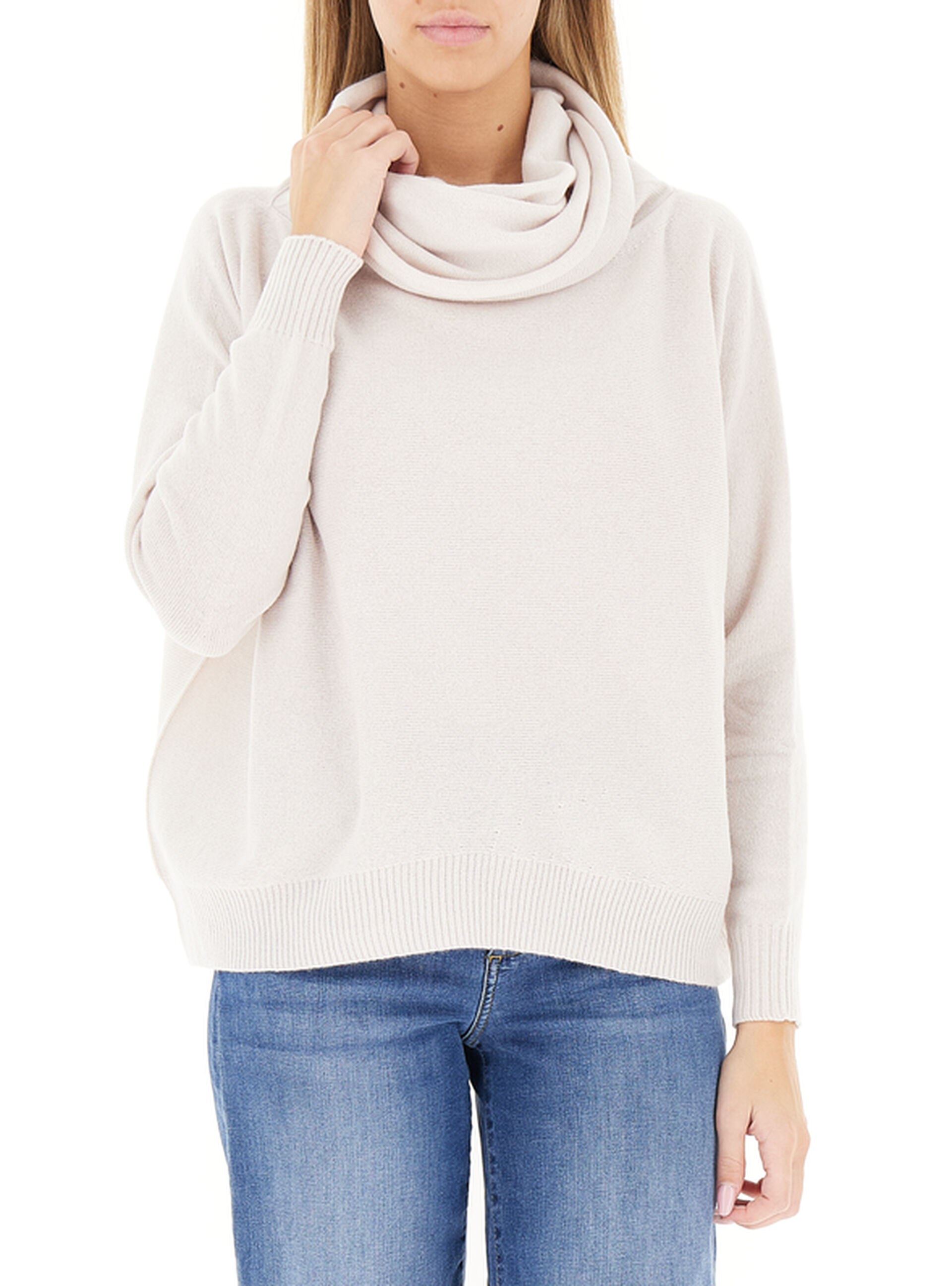 Maglione misto lana PANNA I