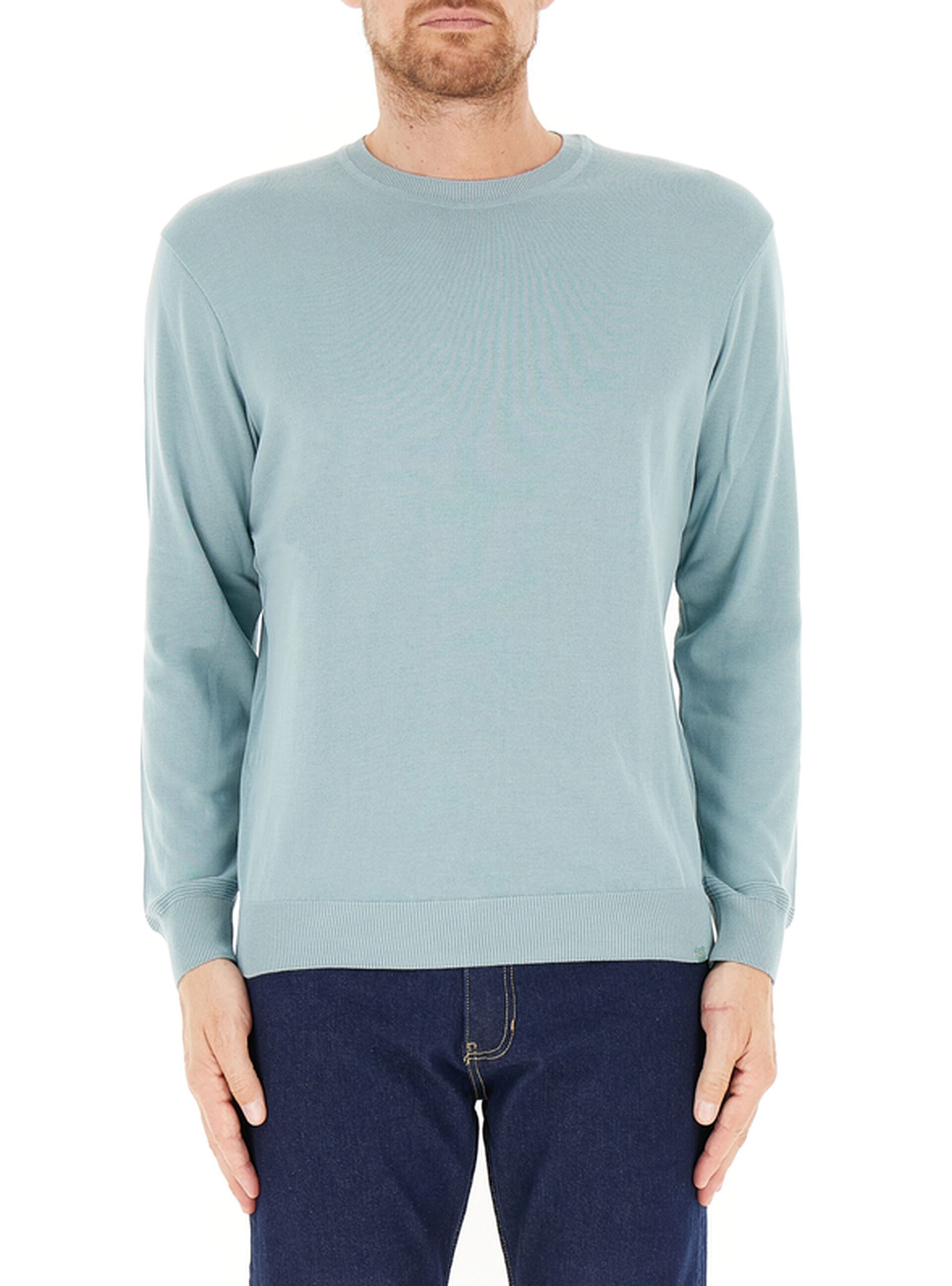 Maglia in cotone AZZURRO POLVERE