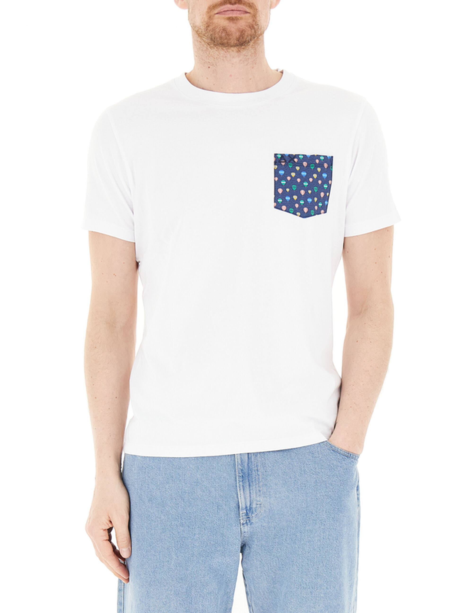 SUN68 T-shirt con tasca BIANCO L