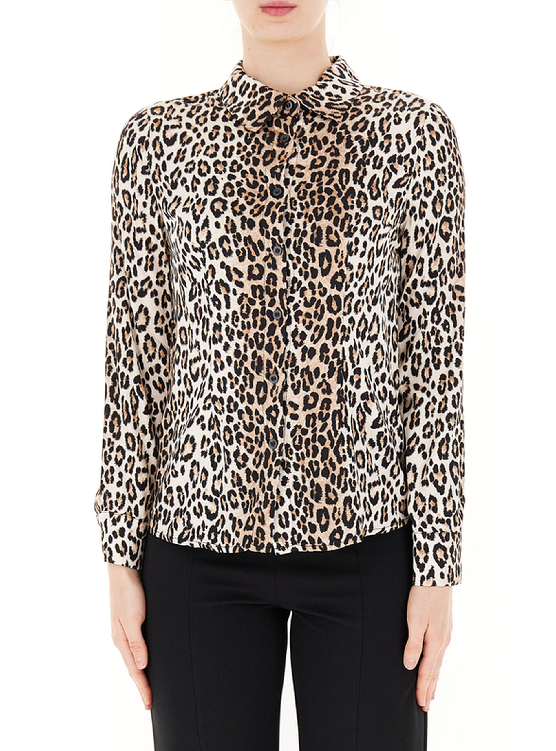 Camicia in viscosa MARRONE S