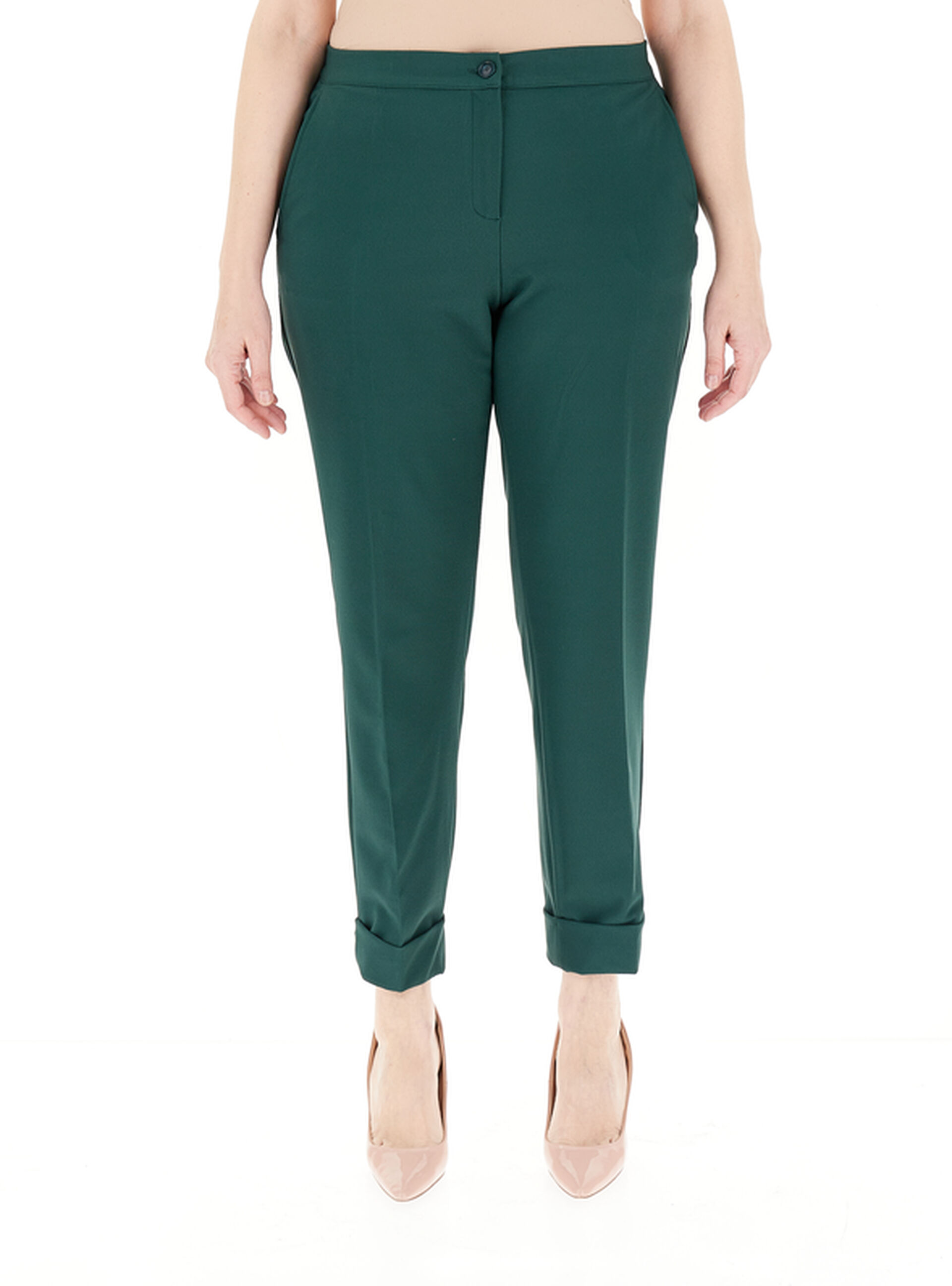Pantalone a sigaretta VERDE