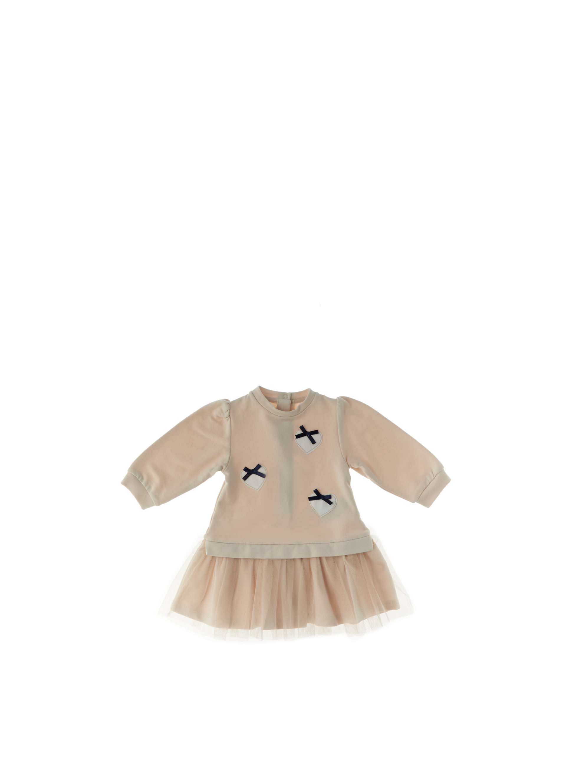 MINIBANDA Abito con tulle BEIGE