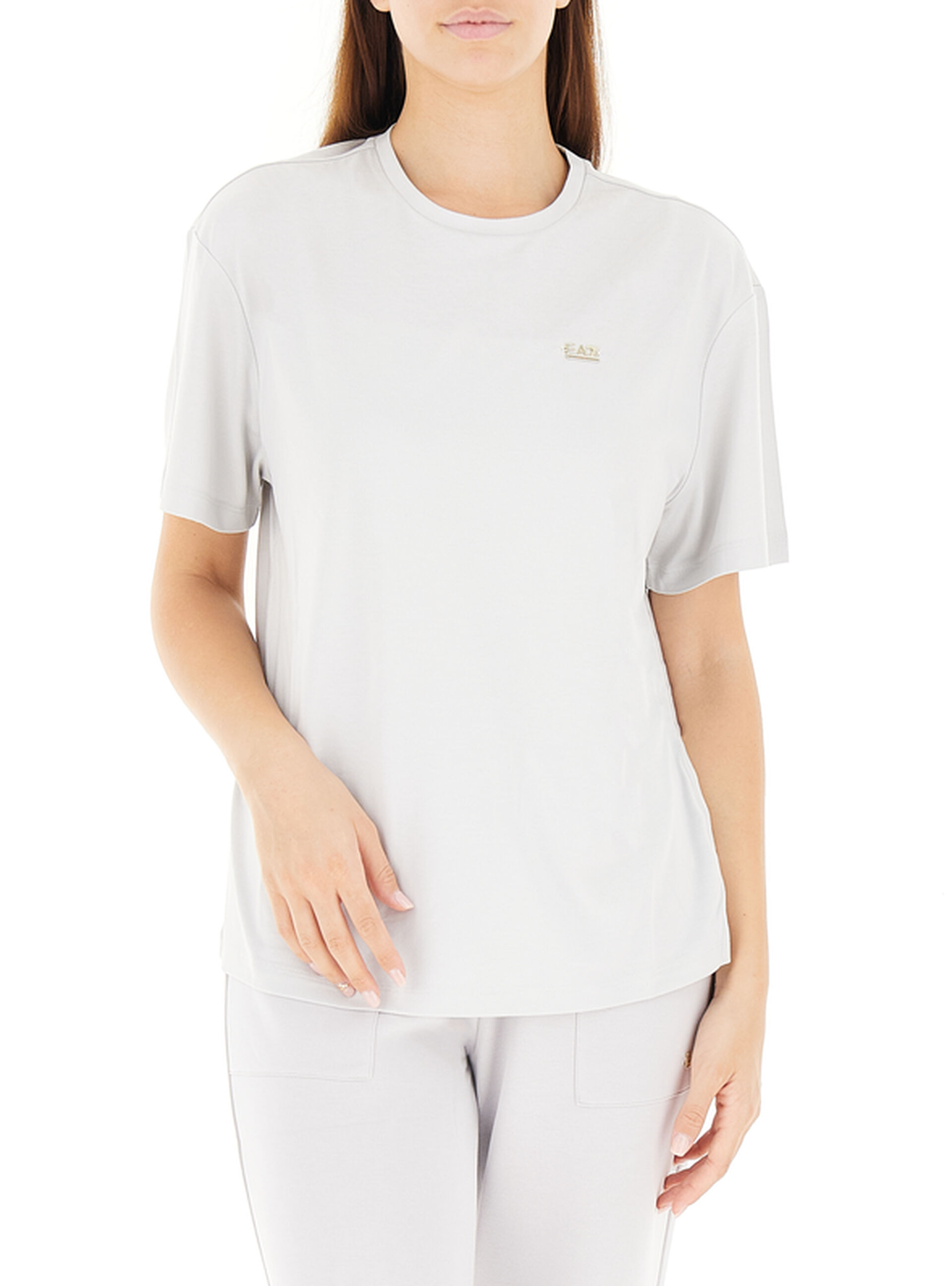 T-shirt girocollo GRIGIO GHIACCIO XS