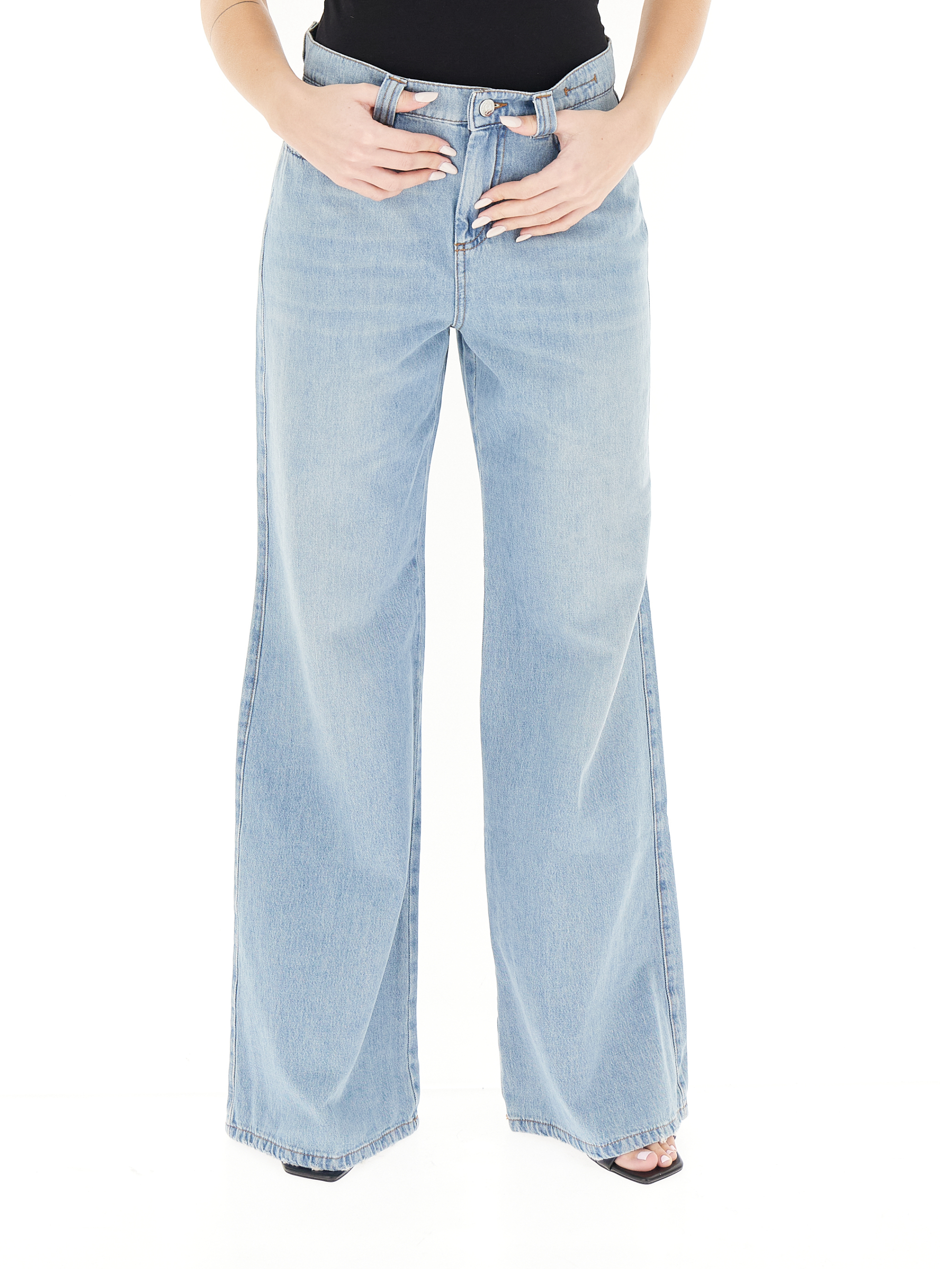 Marella Jeans wide leg AZZURRO