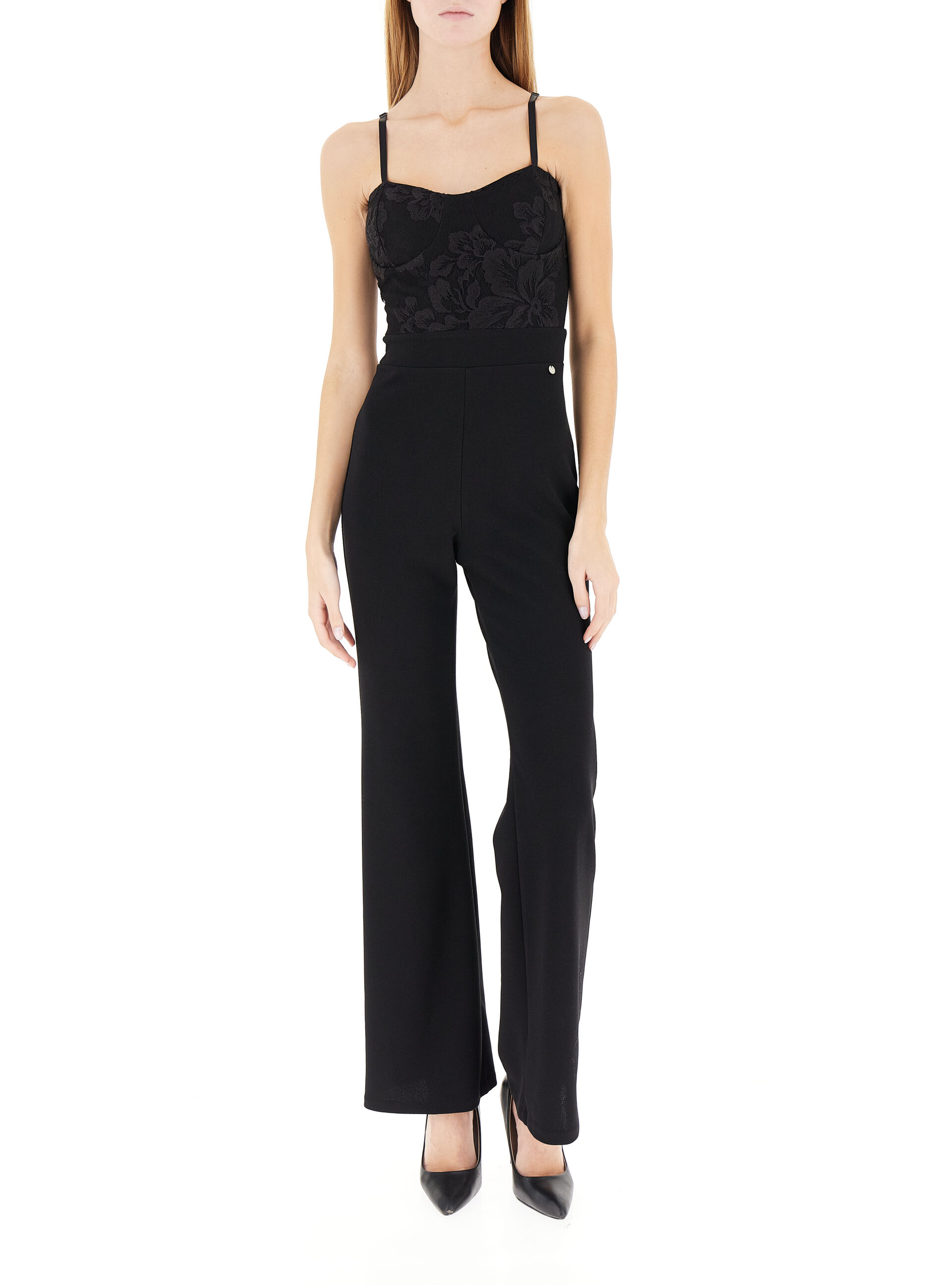 Jumpsuit con ricamo NERO L