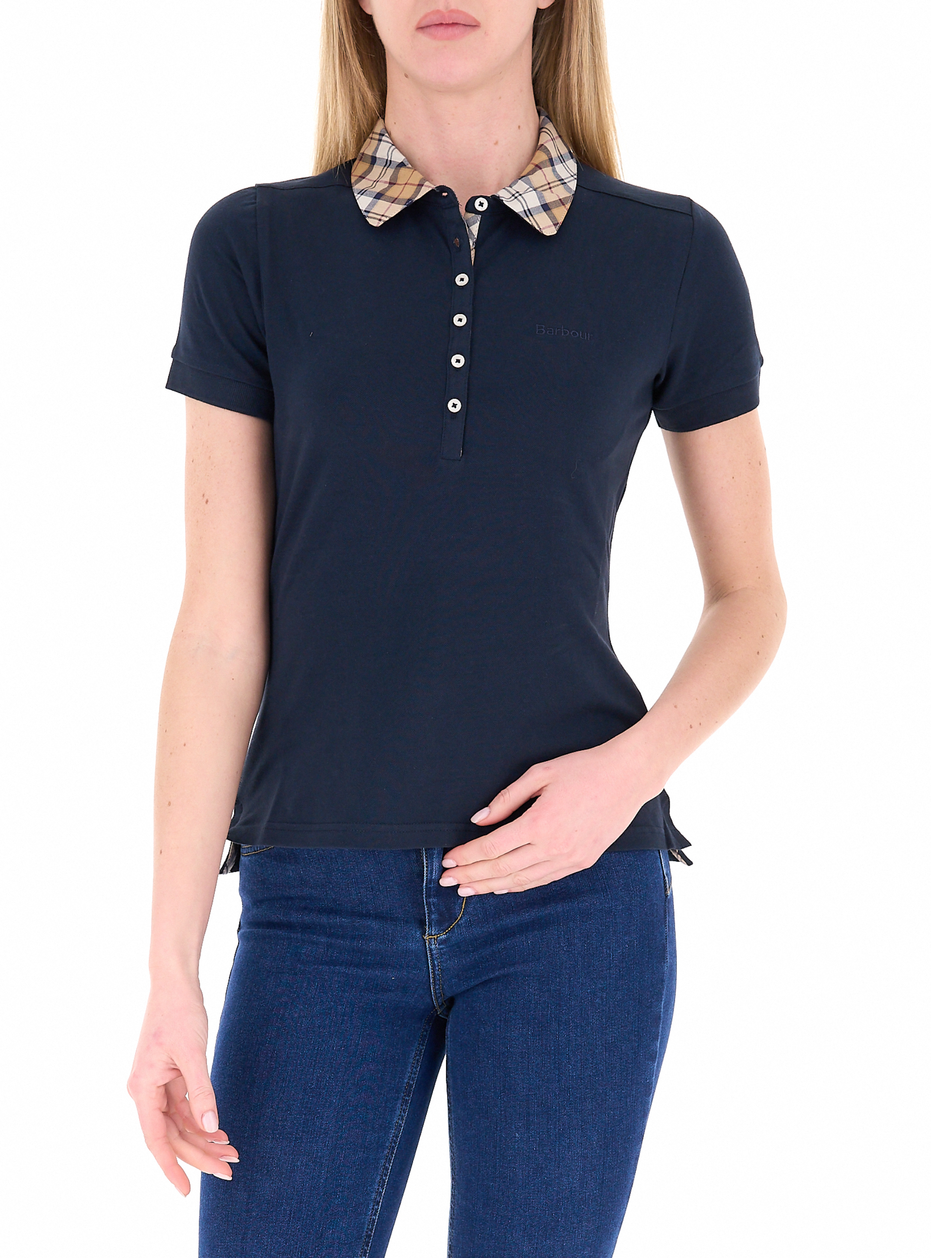 Barbour Polo in cotone BLU NAVY 10