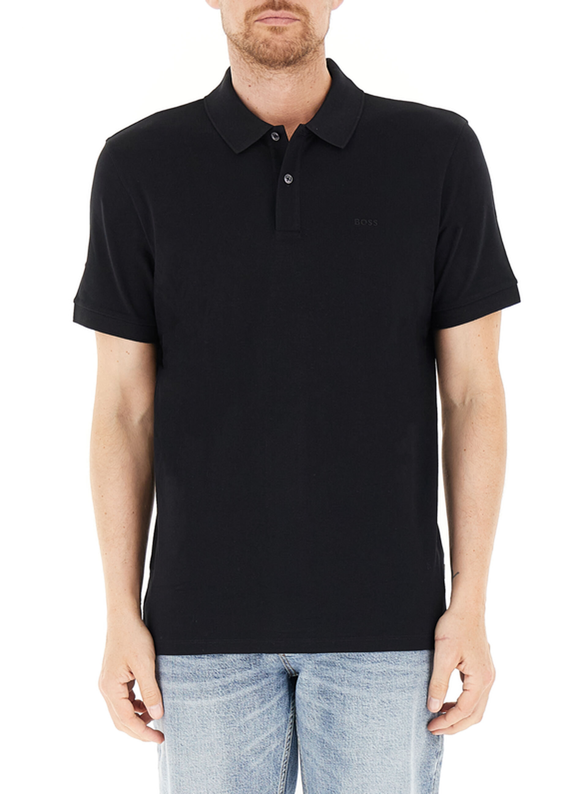 Hugo Boss Polo in cotone BOSS NERO