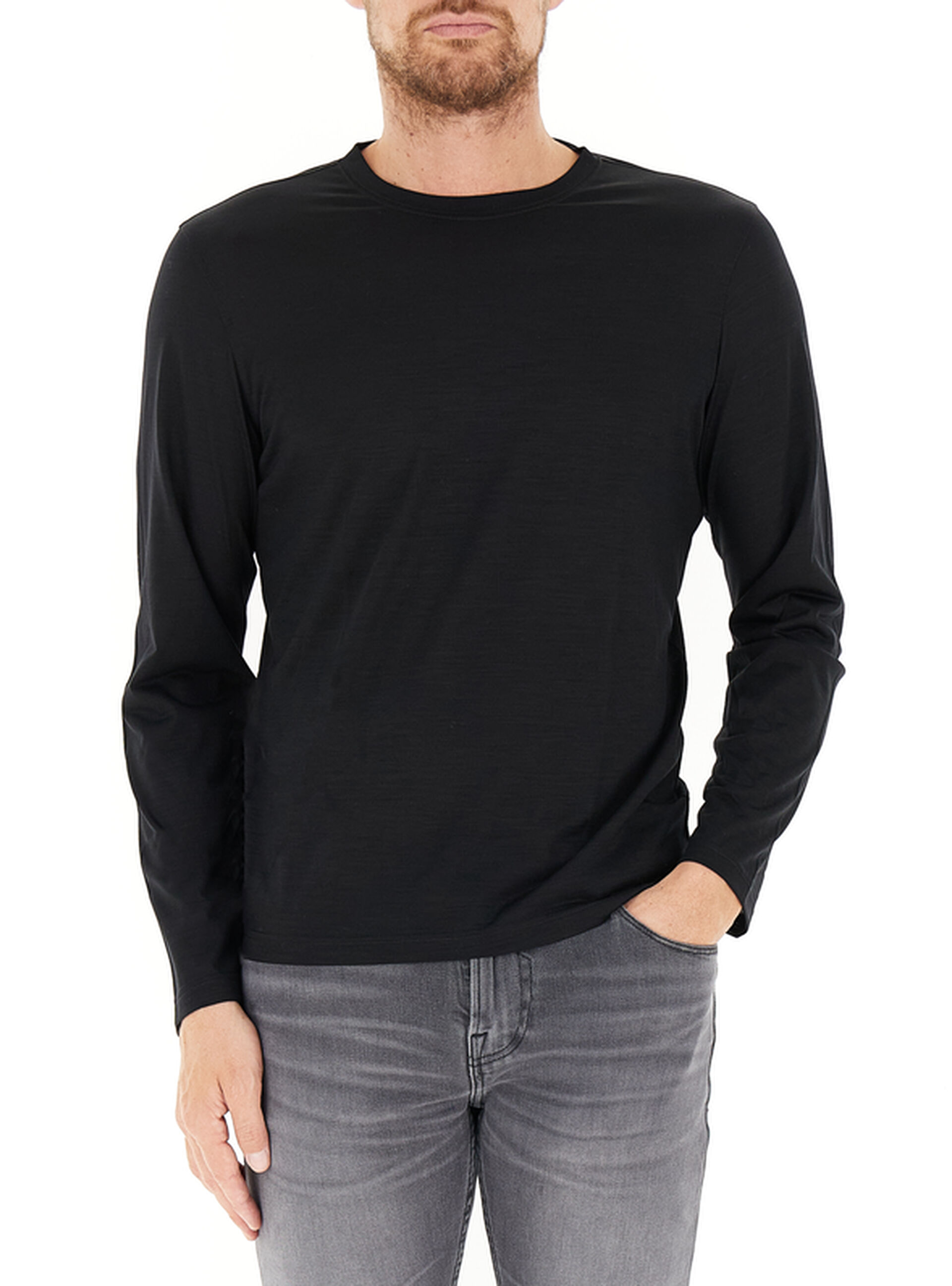 T-shirt maniche lunghe NERO