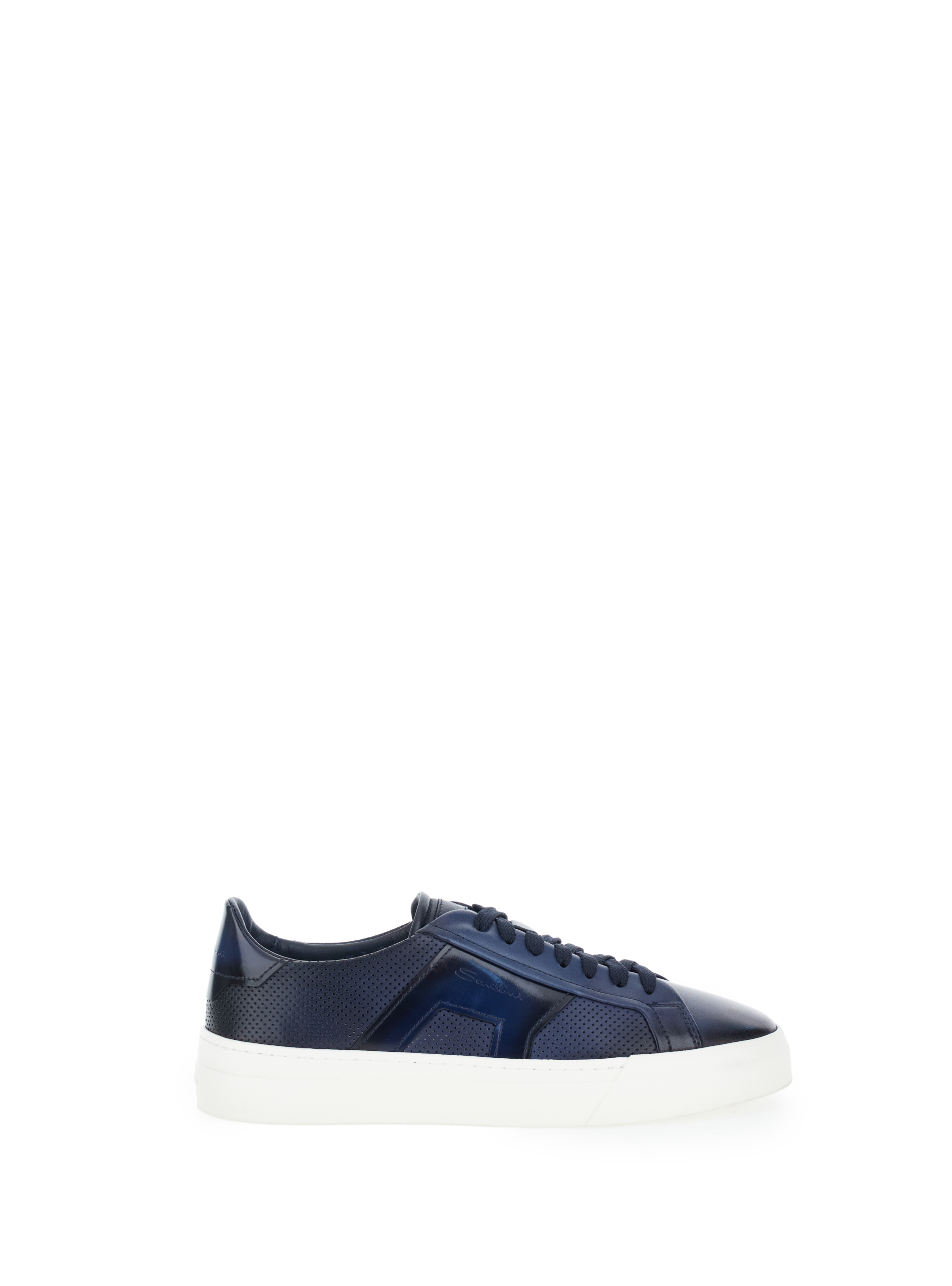 SANTONI Sneakers in pelle BLU NAVY