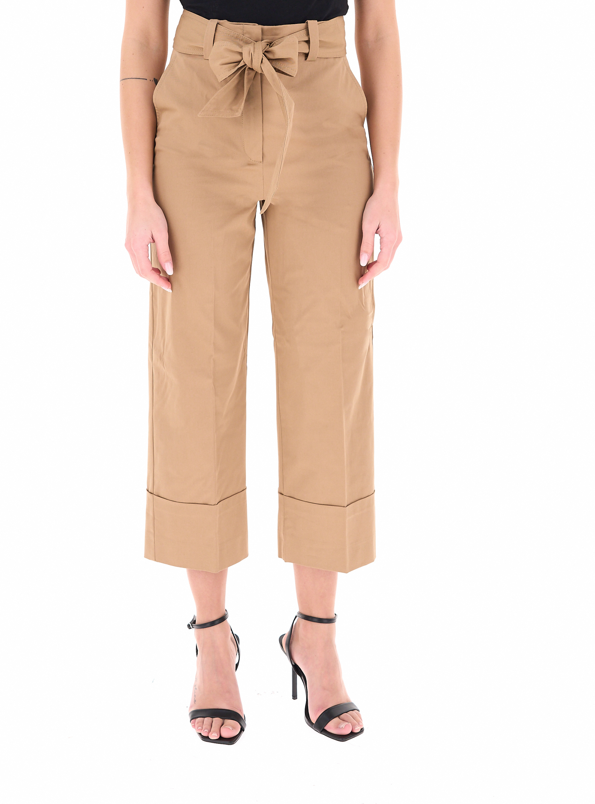 Pantalone con cintura CAMMELLO