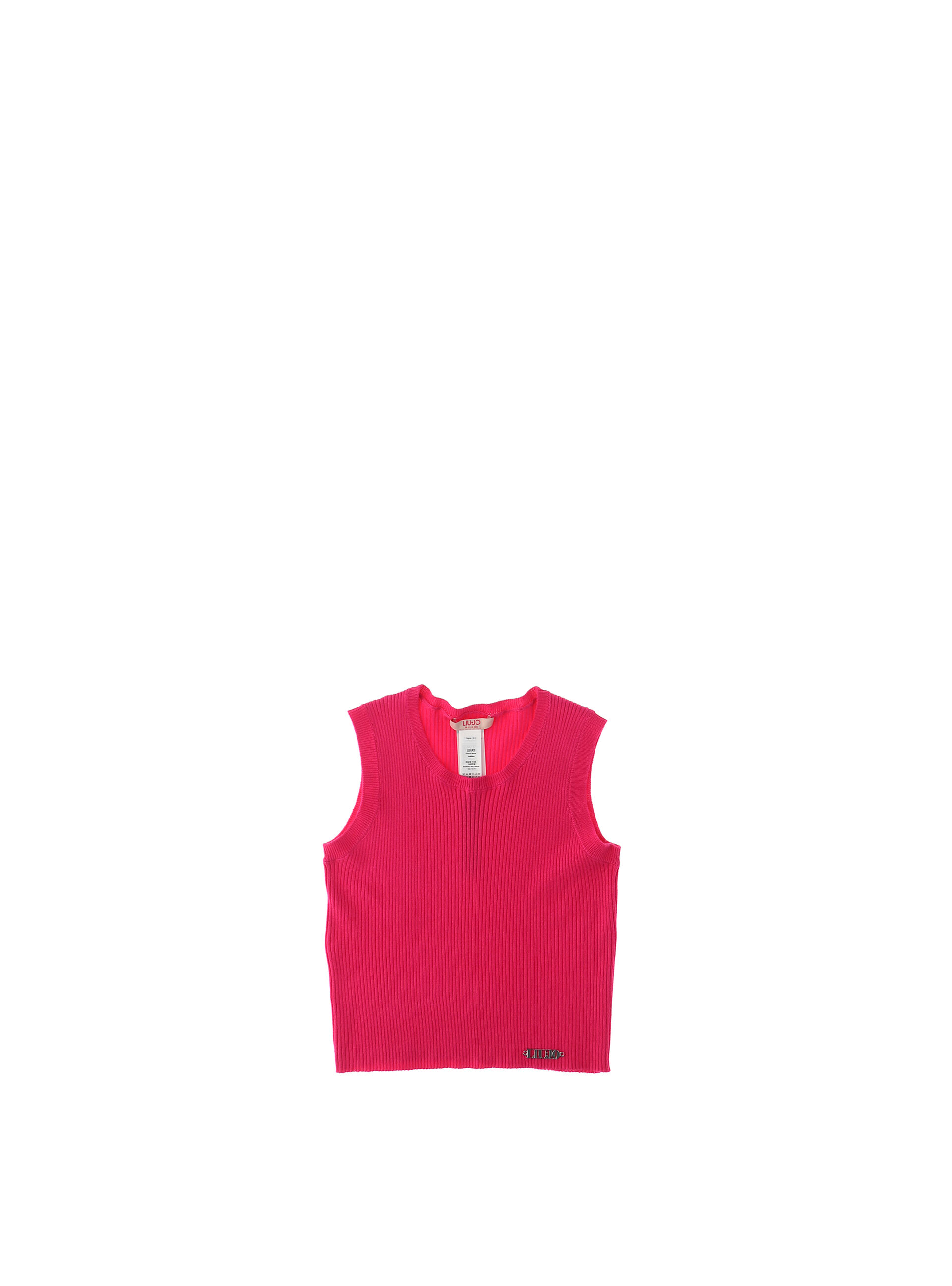 Canotta a costine JUNIOR ROSA