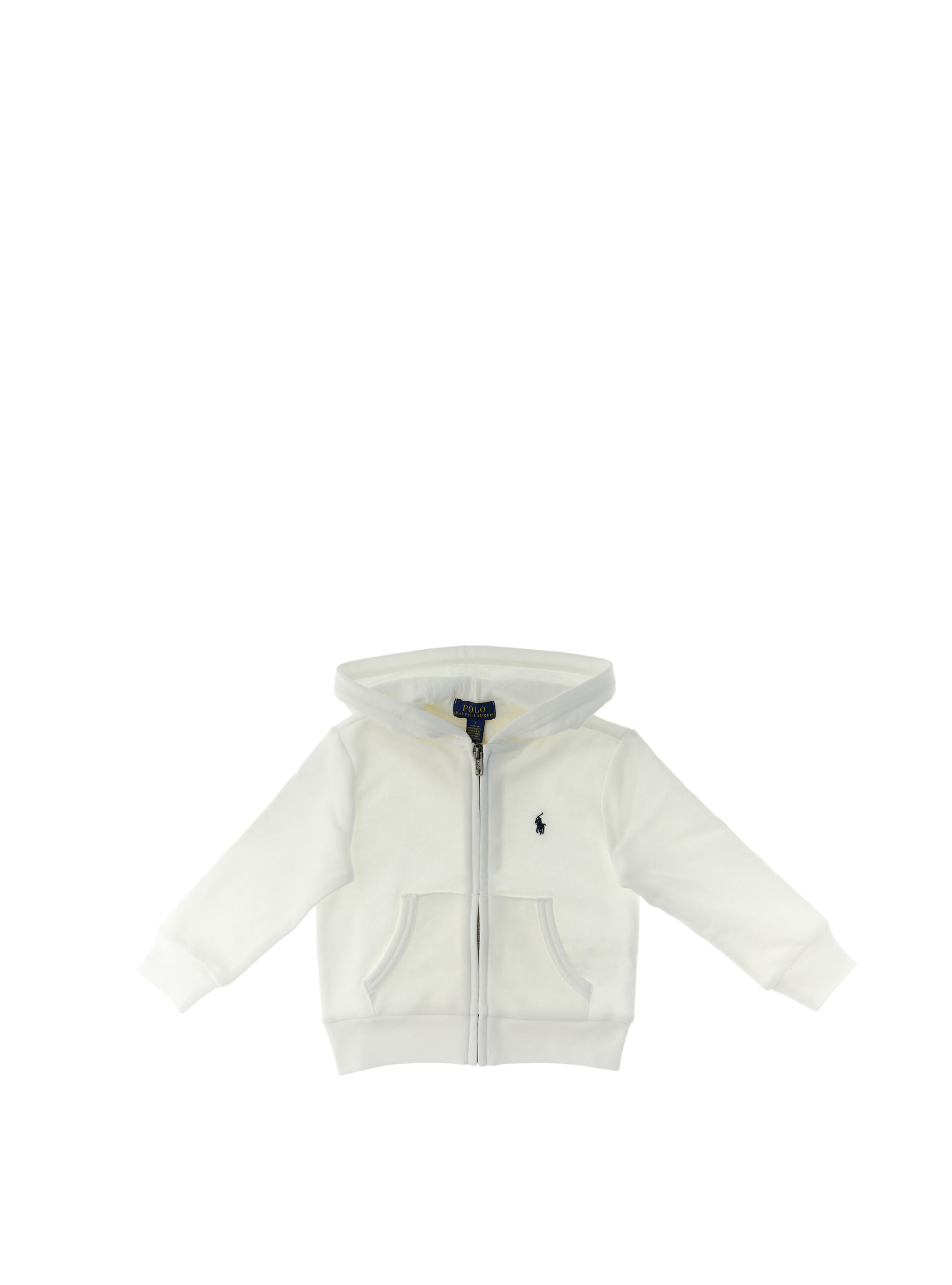 Felpa con cappuccio POLO BOYS BIANCO 3
