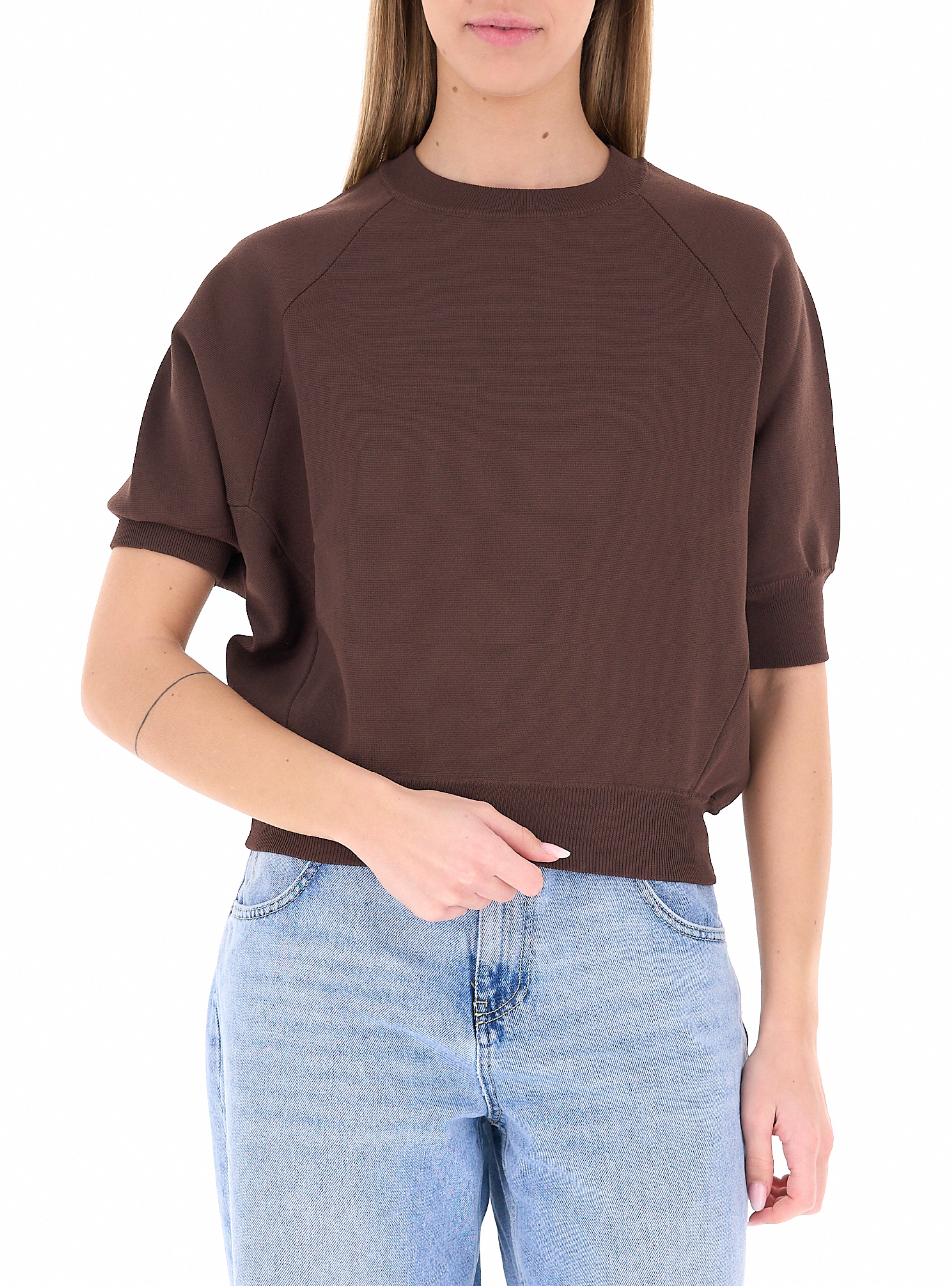 Maglia misto viscosa TABACCO UNI