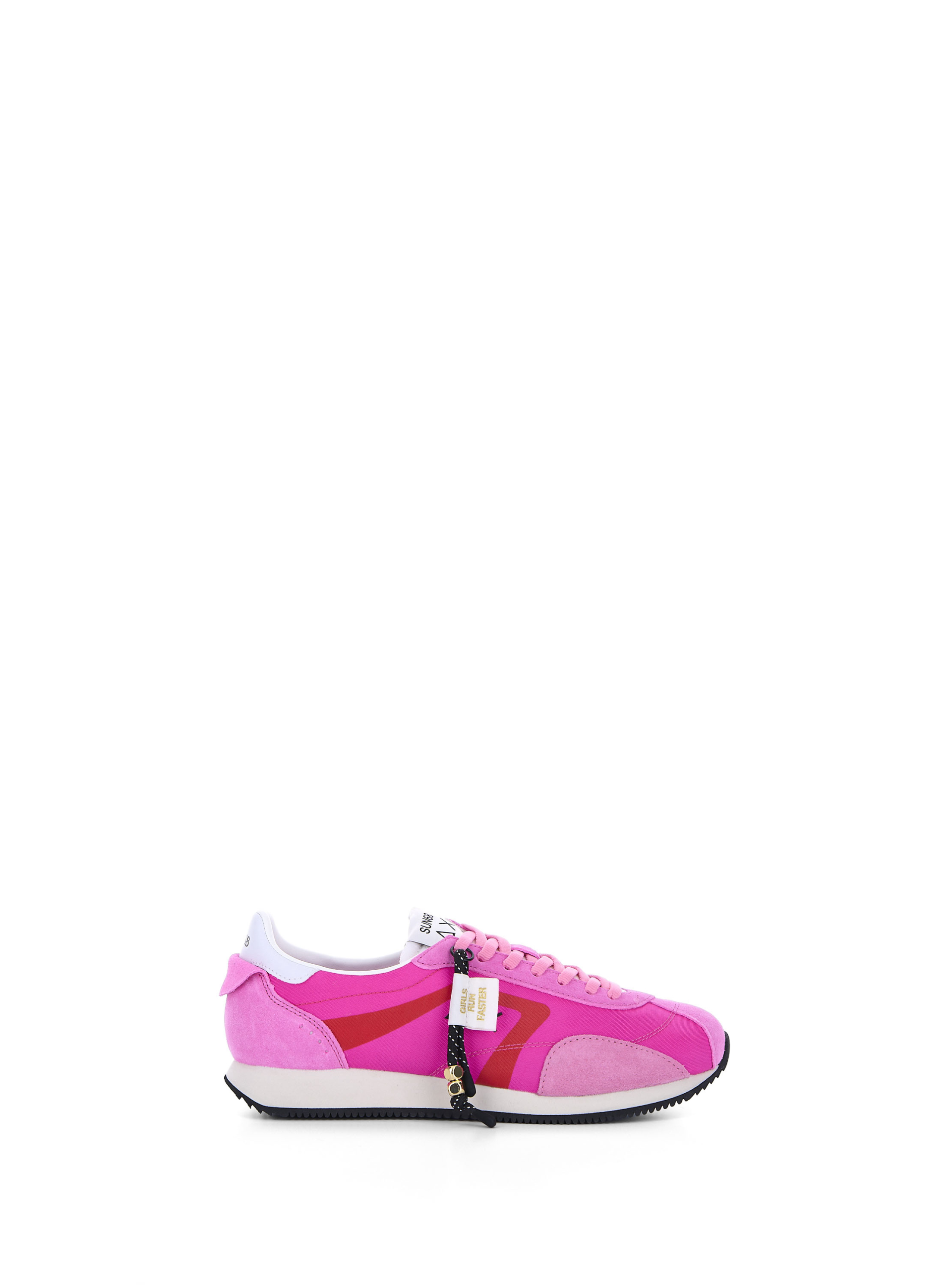 SUN68 Sneaker in tessuto FUCSIA