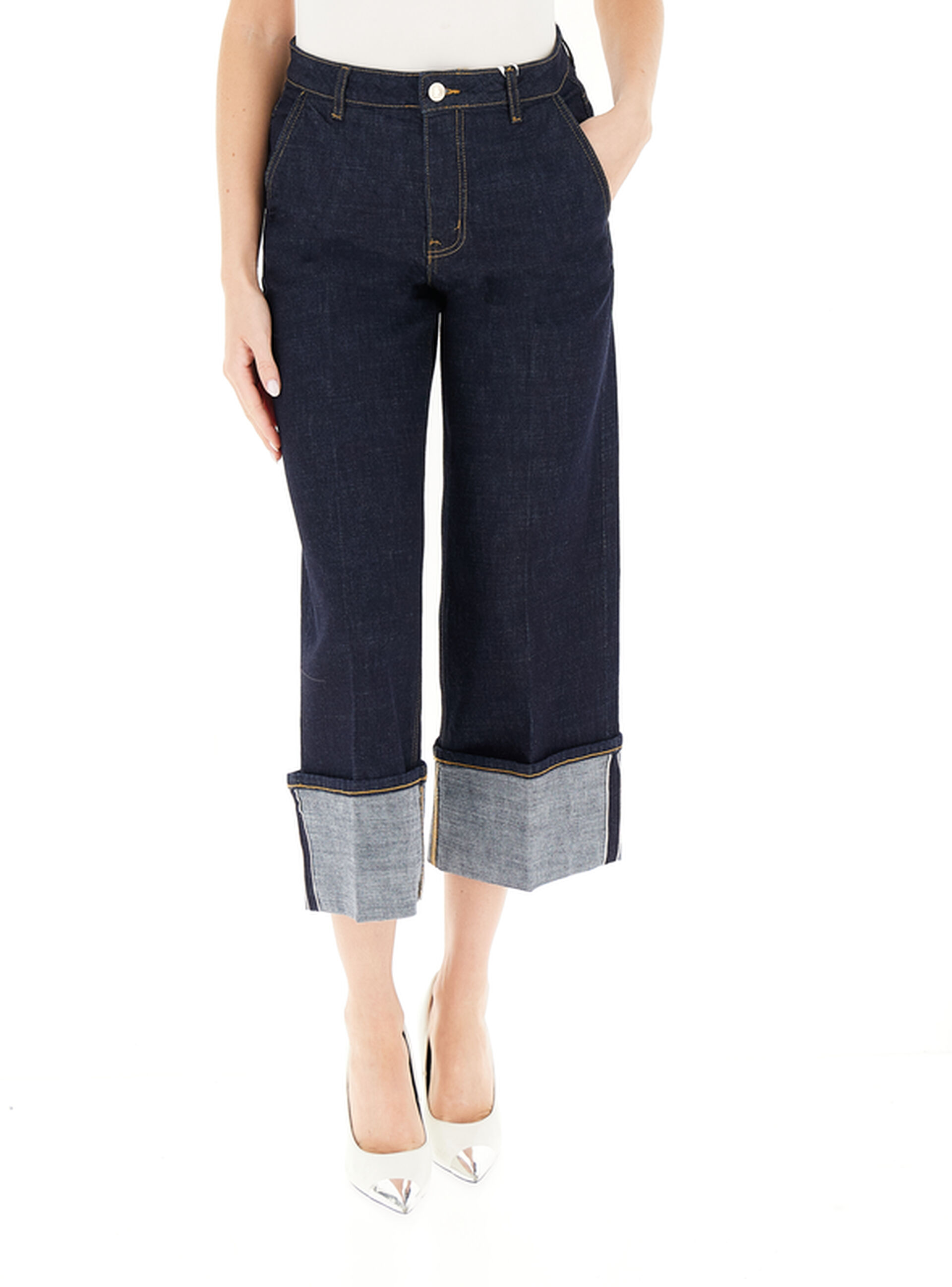 Jeans cropped BLU NAVY 28