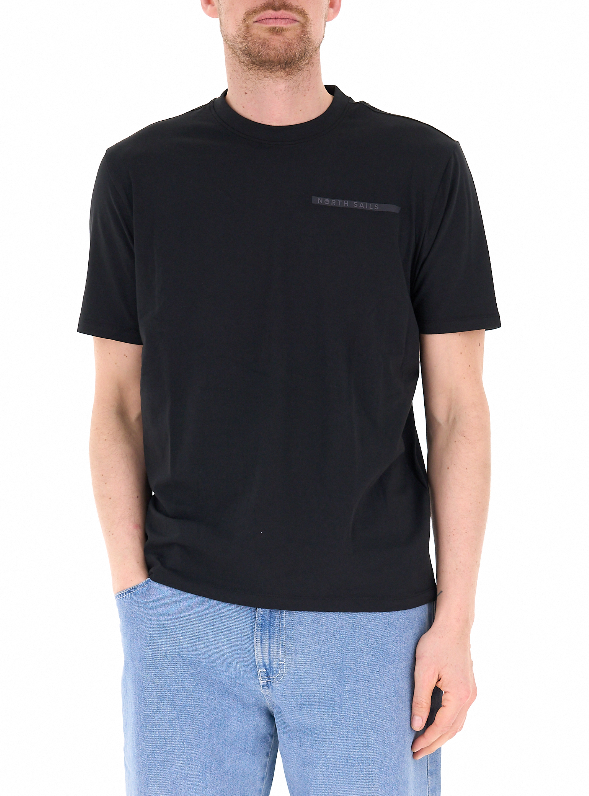 North Sails T-shirt in cotone NERO