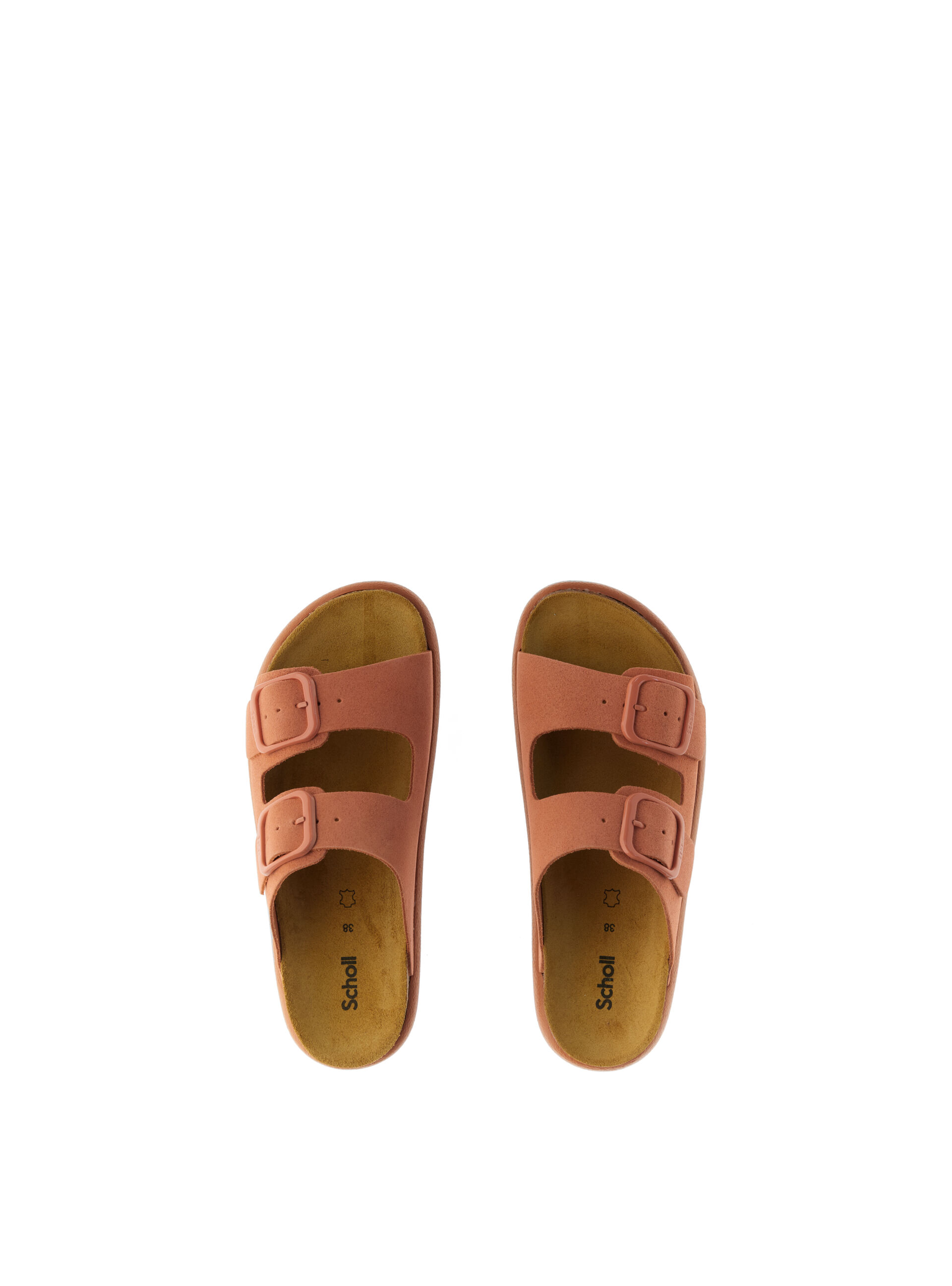 Scholl Ciabatte in pelle CORALLO