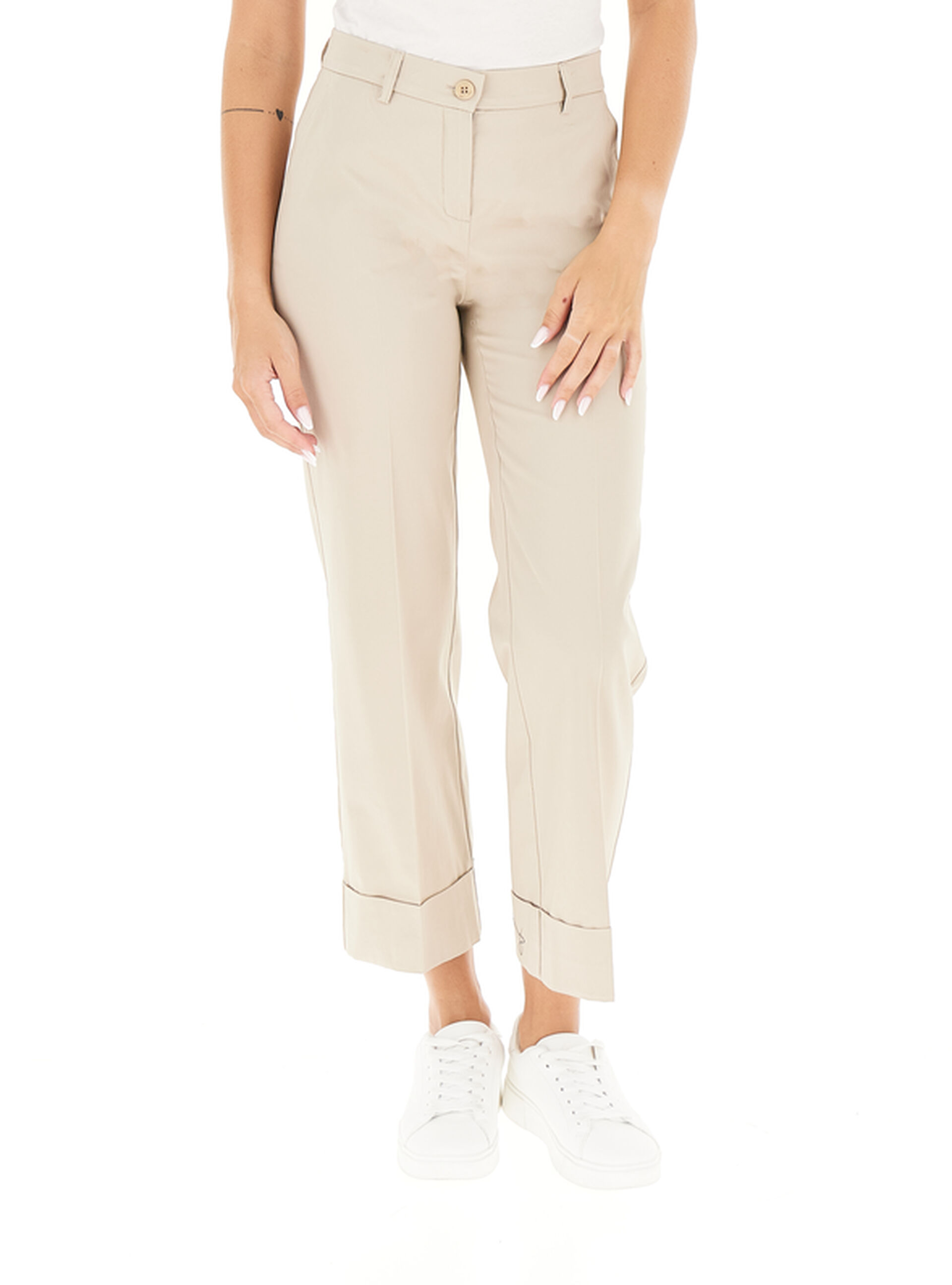 LINKS Pantalone wide leg BEIGE