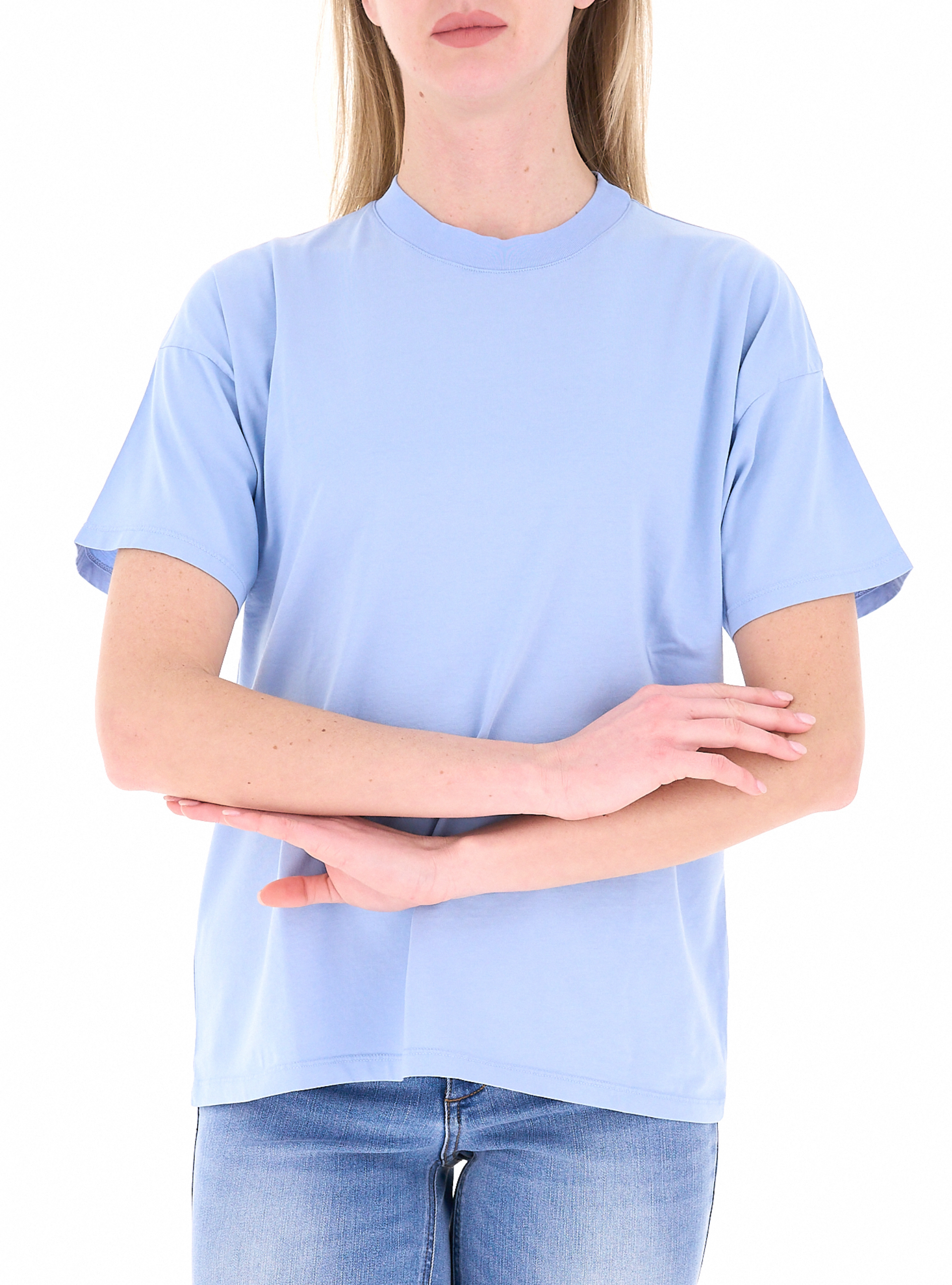 VICOLO T-shirt girocollo AZZURRO
