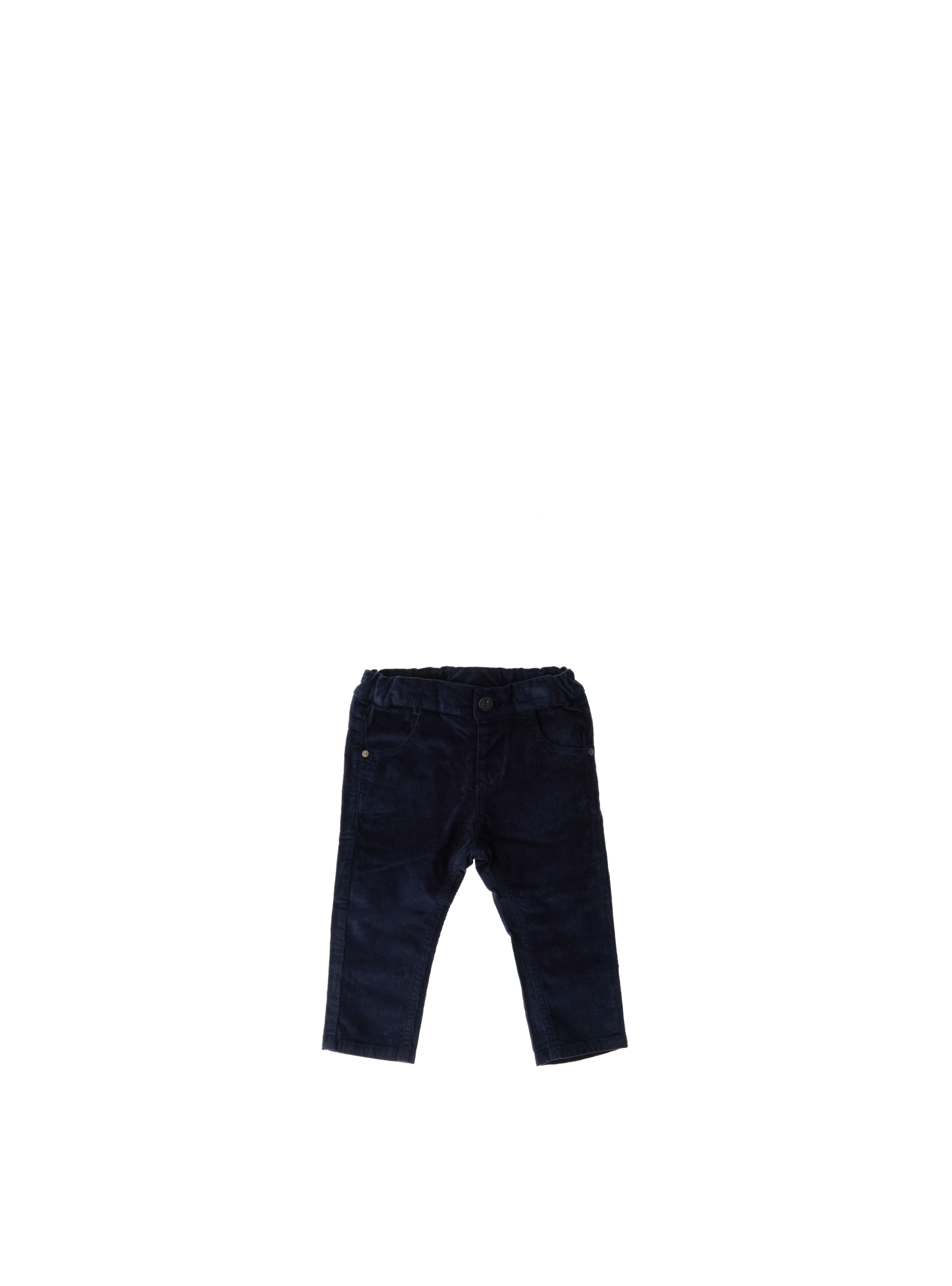 Pantalone velluto costine BLU NAVY