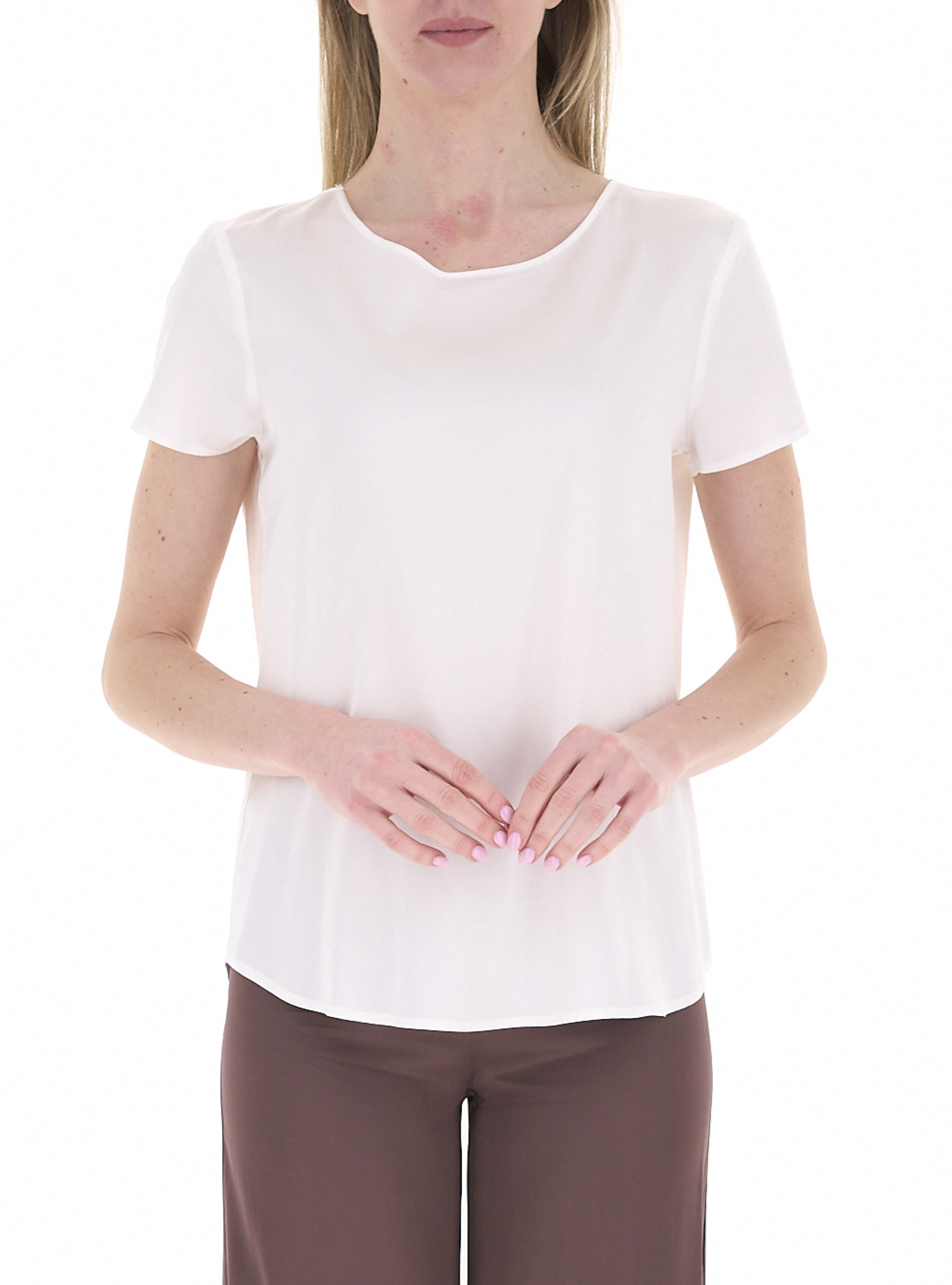 LINKS Blusa in viscosa PANNA