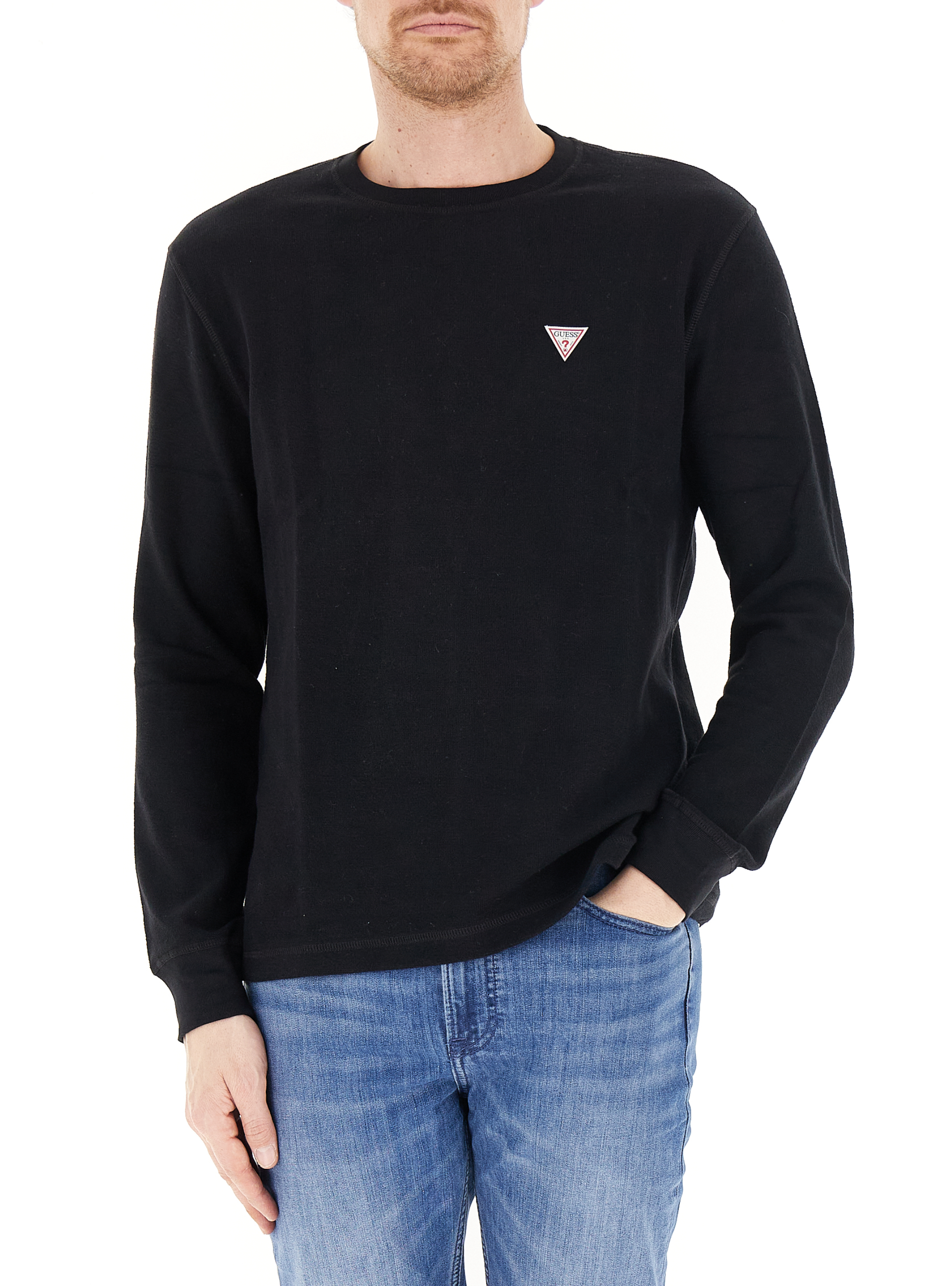 T-shirt maniche lunghe NERO