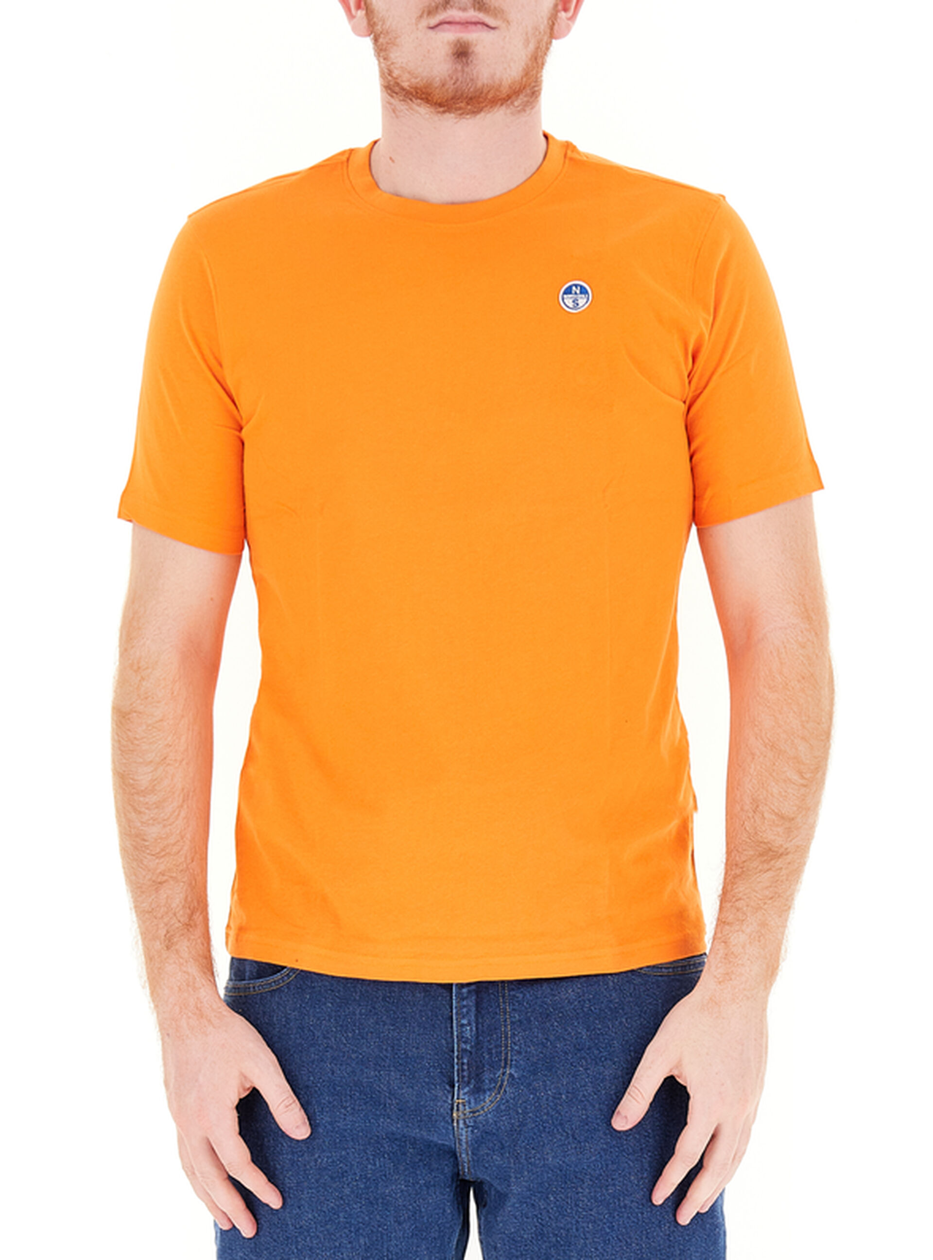 T-shirt in cotone ARANCIO CHIARO XL